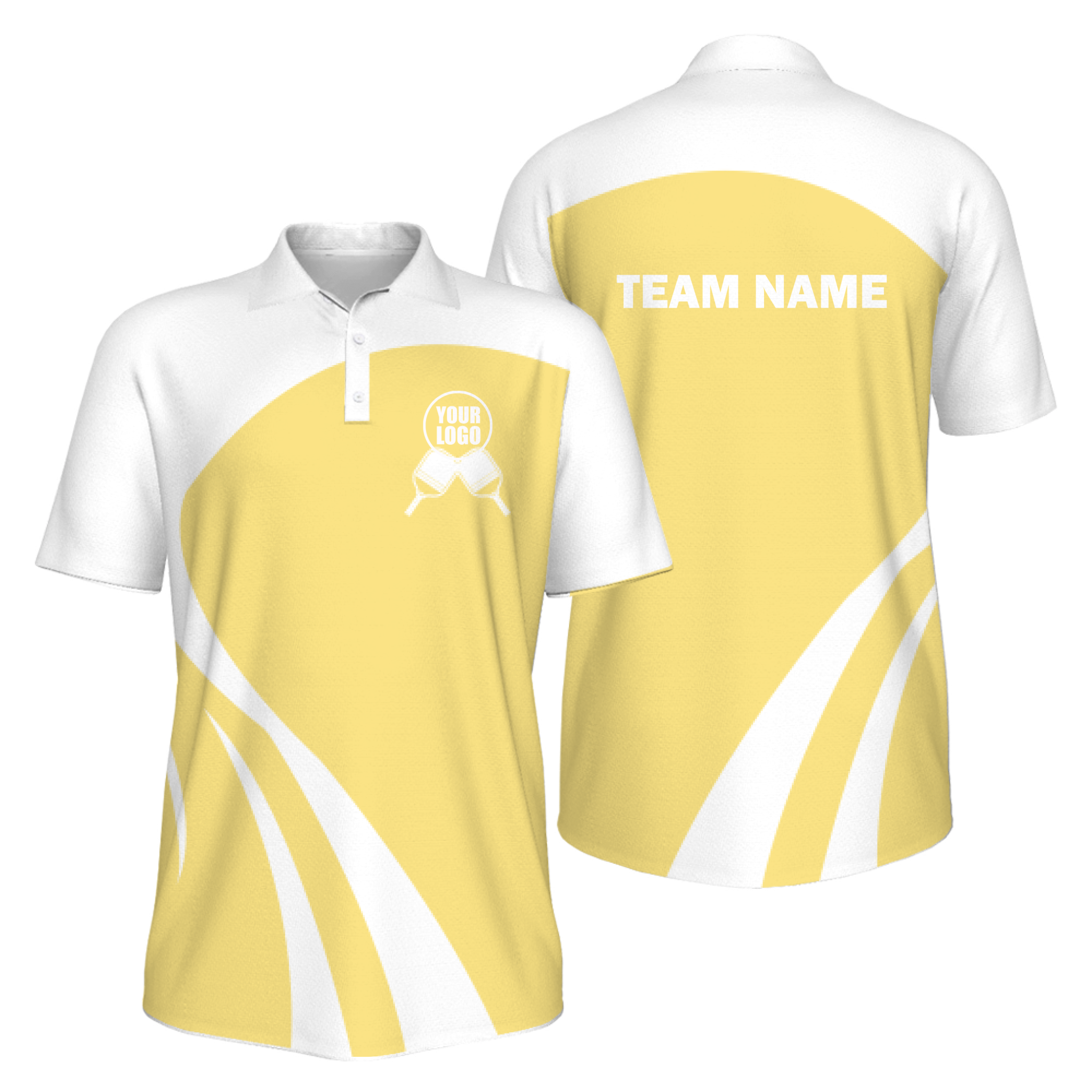 Picklewin Simple Customized Men's UV Protection Polo Shirt For Pickleball Team