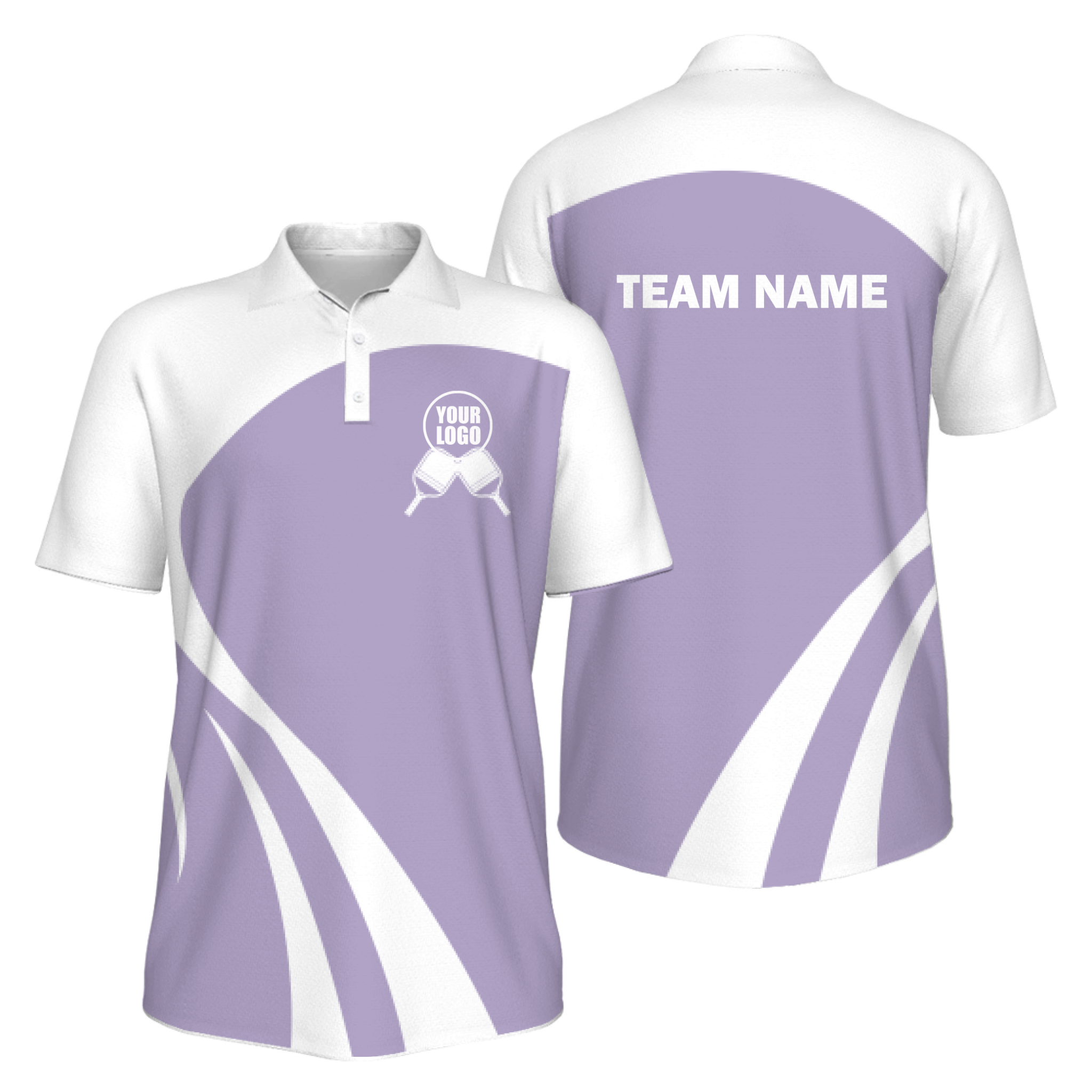 Picklewin Simple Customized Men's UV Protection Polo Shirt For Pickleball Team
