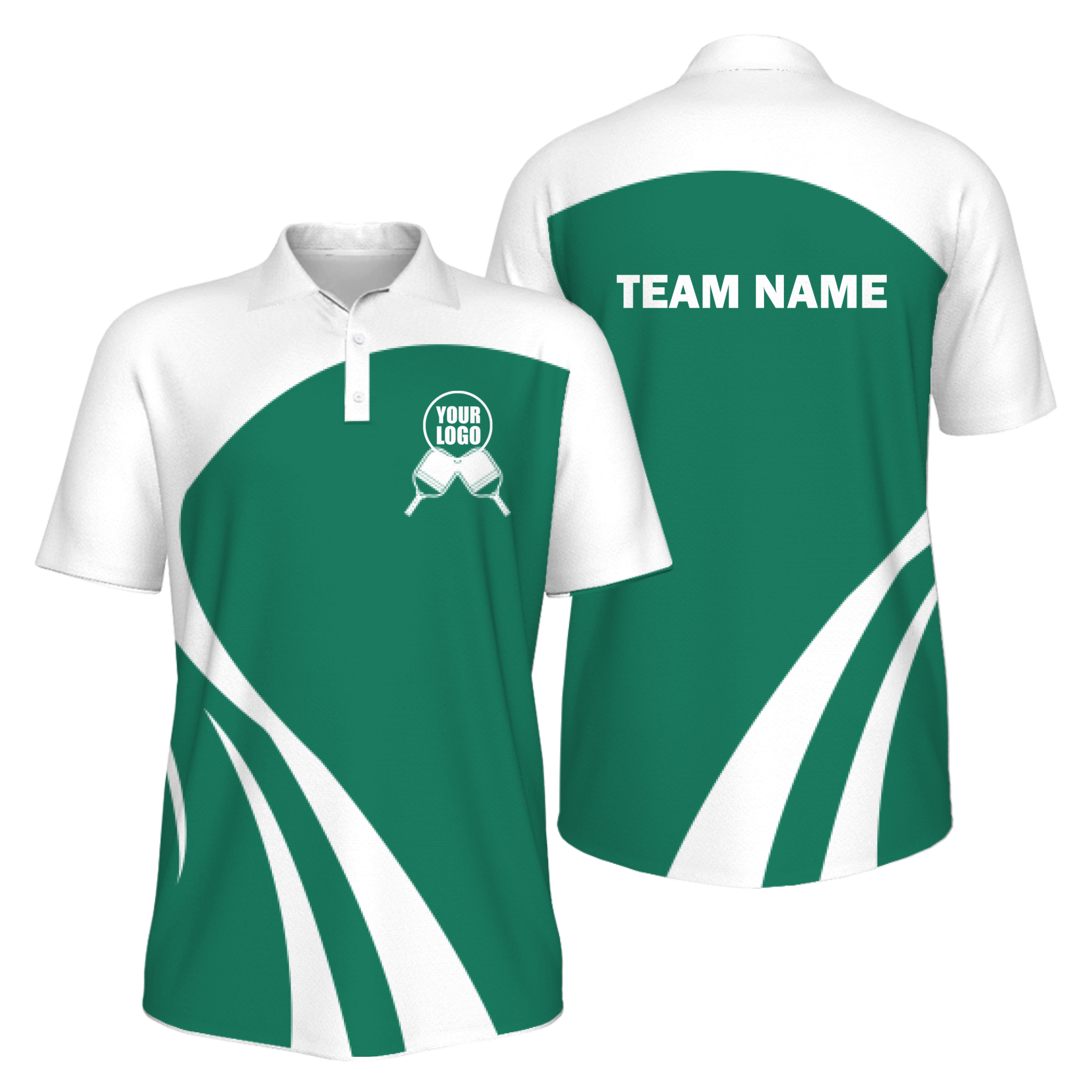 Picklewin Simple Customized Men's UV Protection Polo Shirt For Pickleball Team