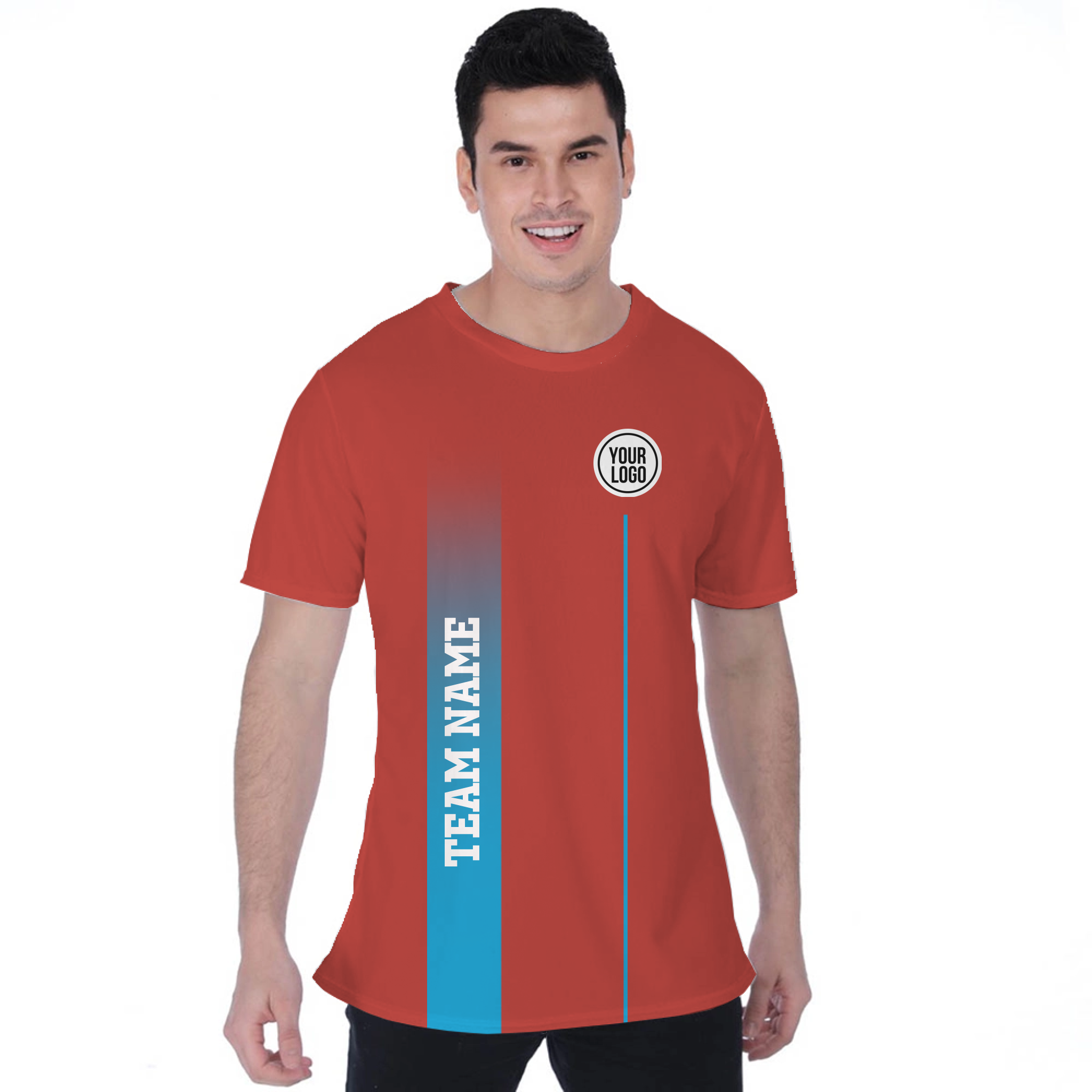 Picklewin Simple Design Custom Team Logo Moisture-wicking Birdseye T-shirt 