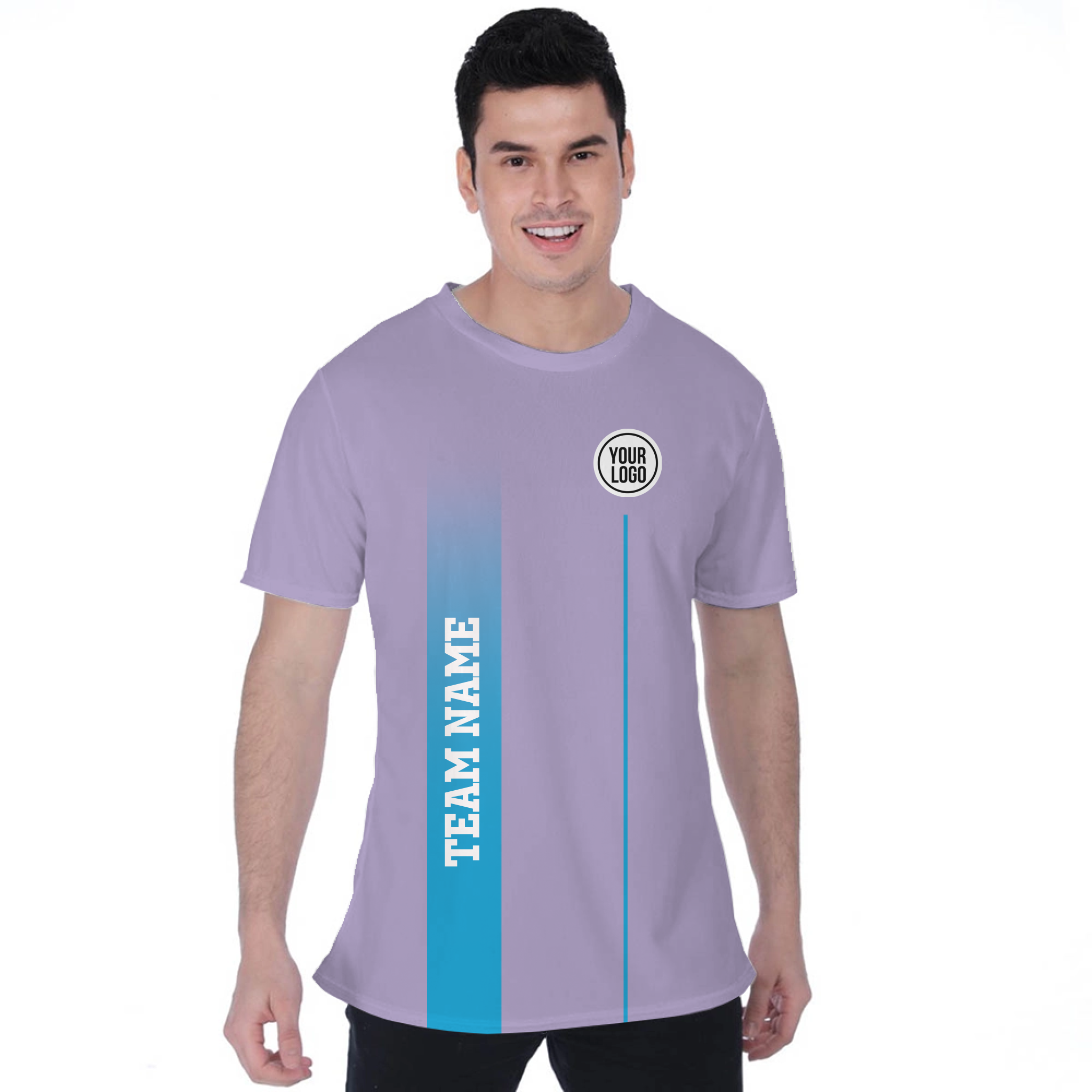 Picklewin Simple Design Custom Team Logo Moisture-wicking Birdseye T-shirt 