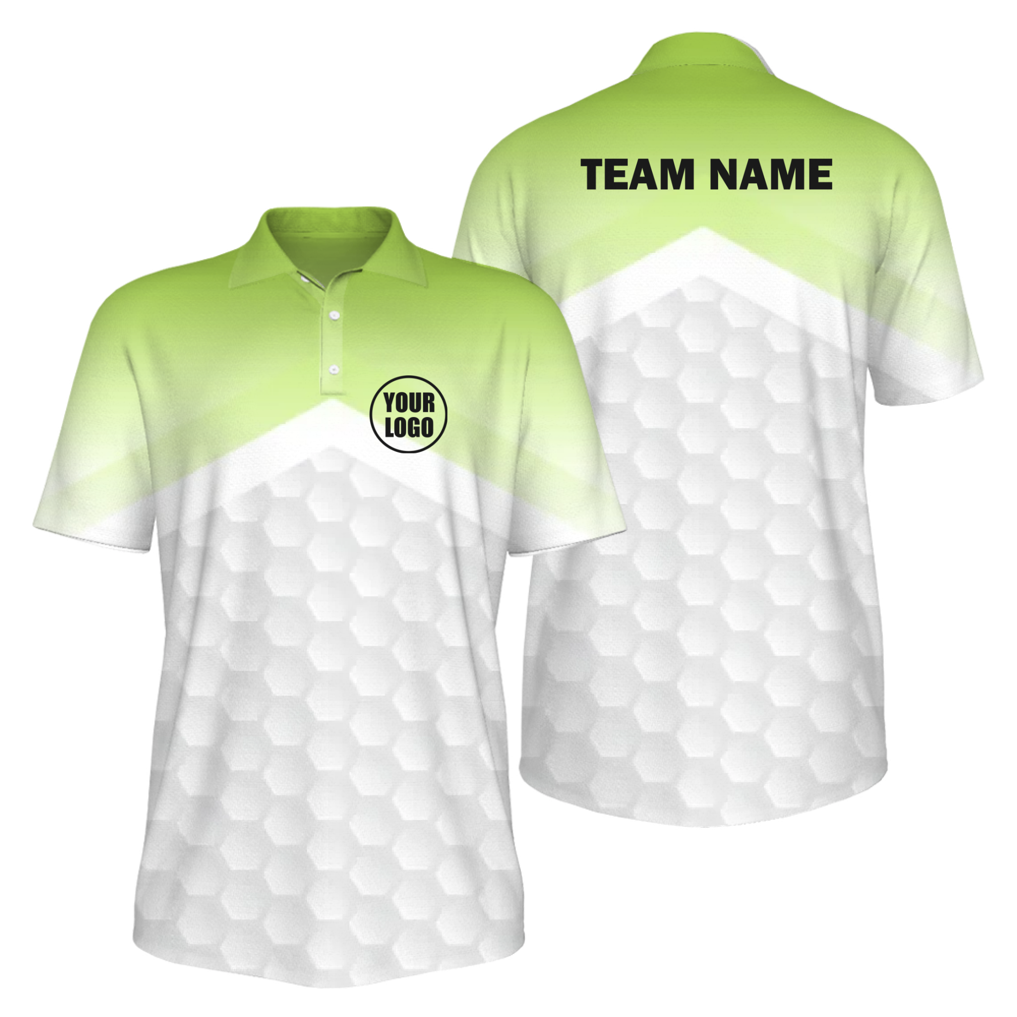 Picklewin Simple Gradient Men's UV Protection Polo Shirt