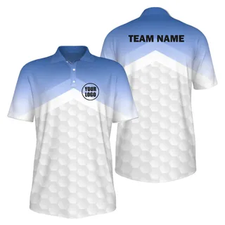 Picklewin Simple Gradient Men's UV Protection Polo Shirt