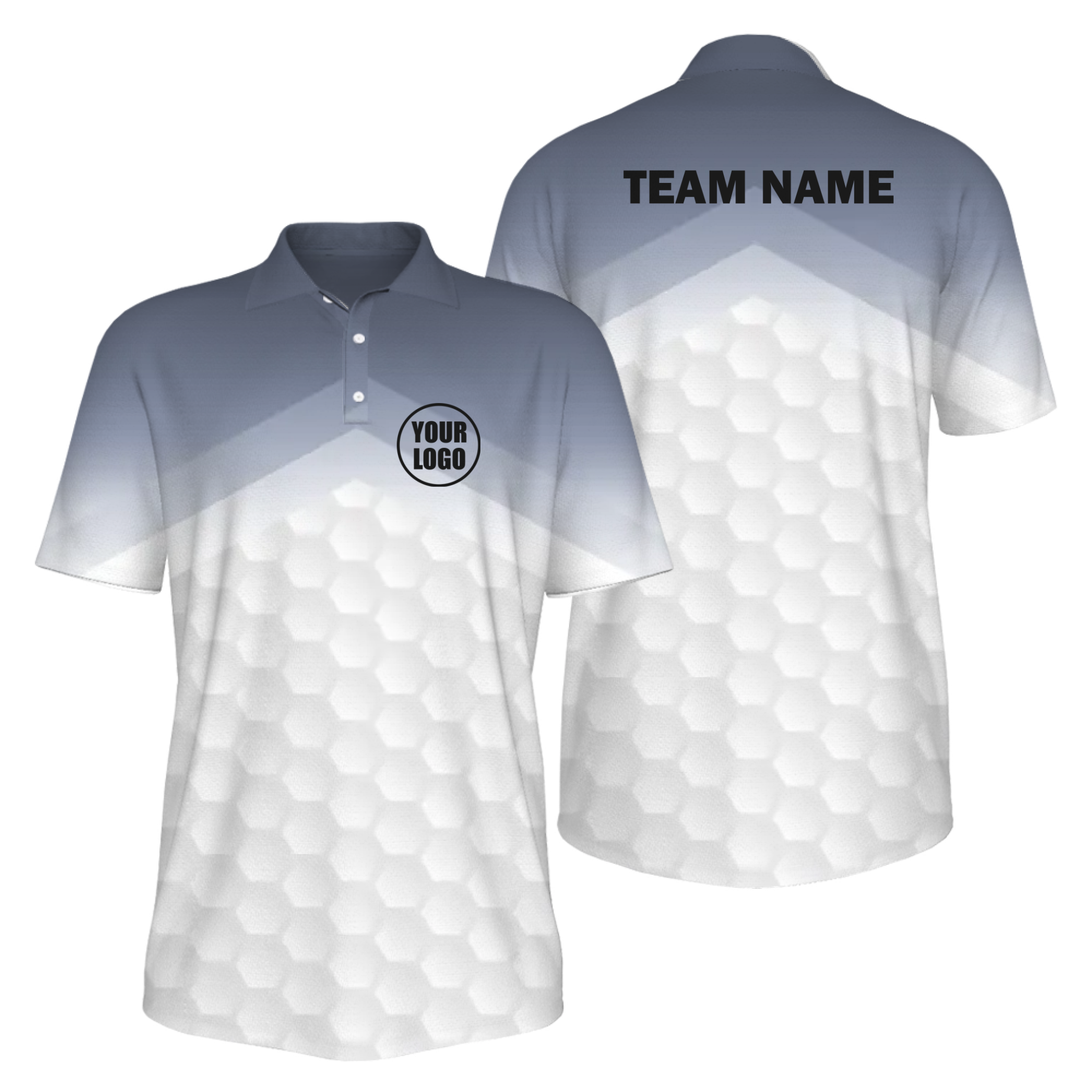 Picklewin Simple Gradient Men's UV Protection Polo Shirt