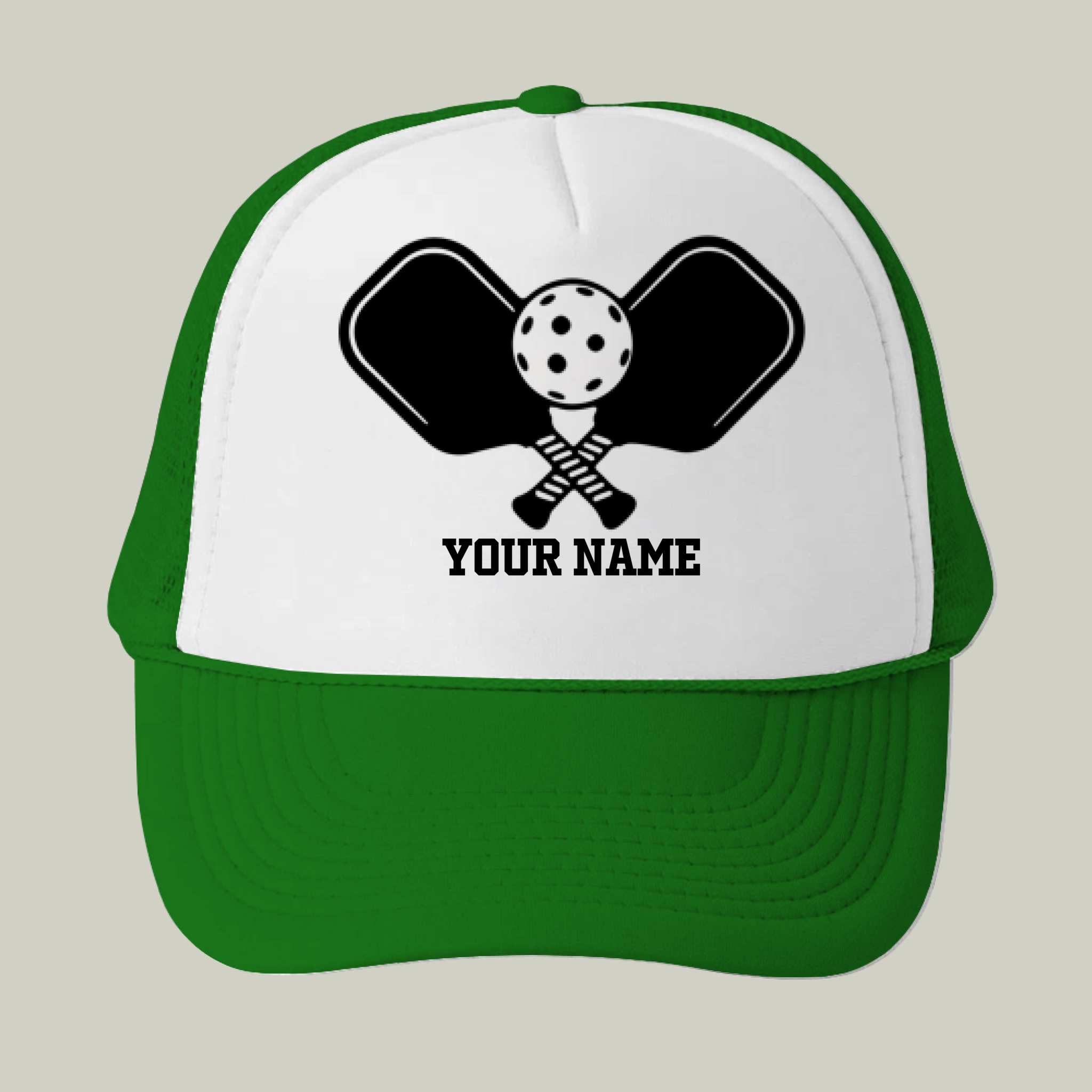 Picklewin Simple Pickleball Trucker Cap Custom Name For Men
