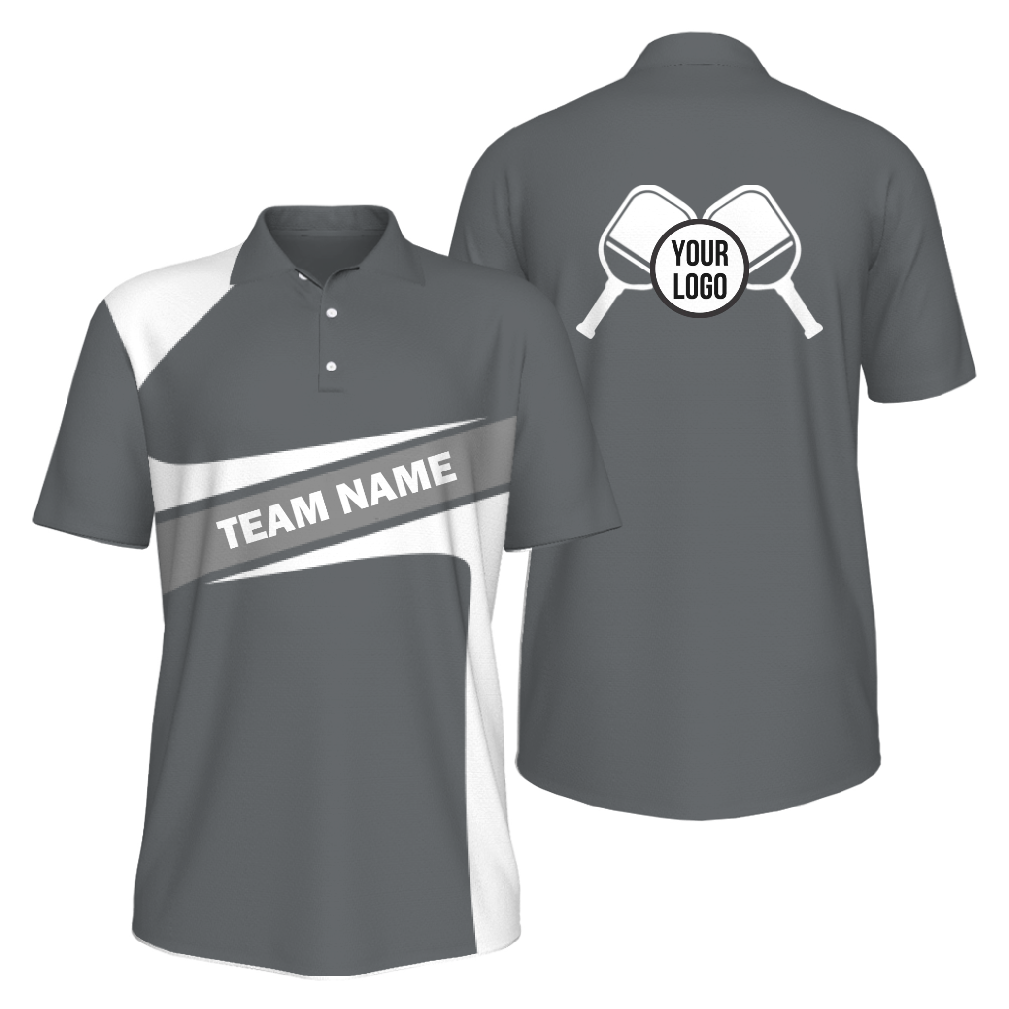 Picklewin Simple Pickleball UV Protection Polo Shirt For Men