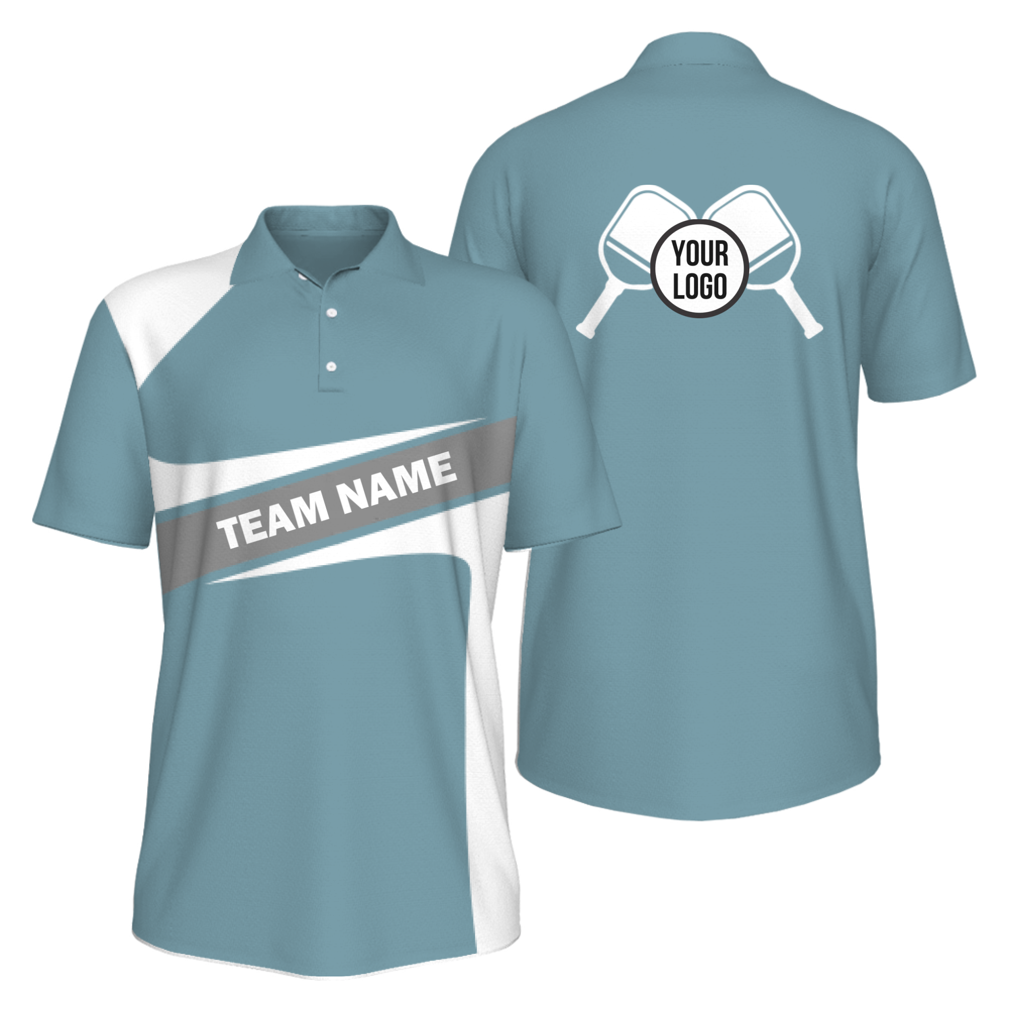 Picklewin Simple Pickleball UV Protection Polo Shirt For Men