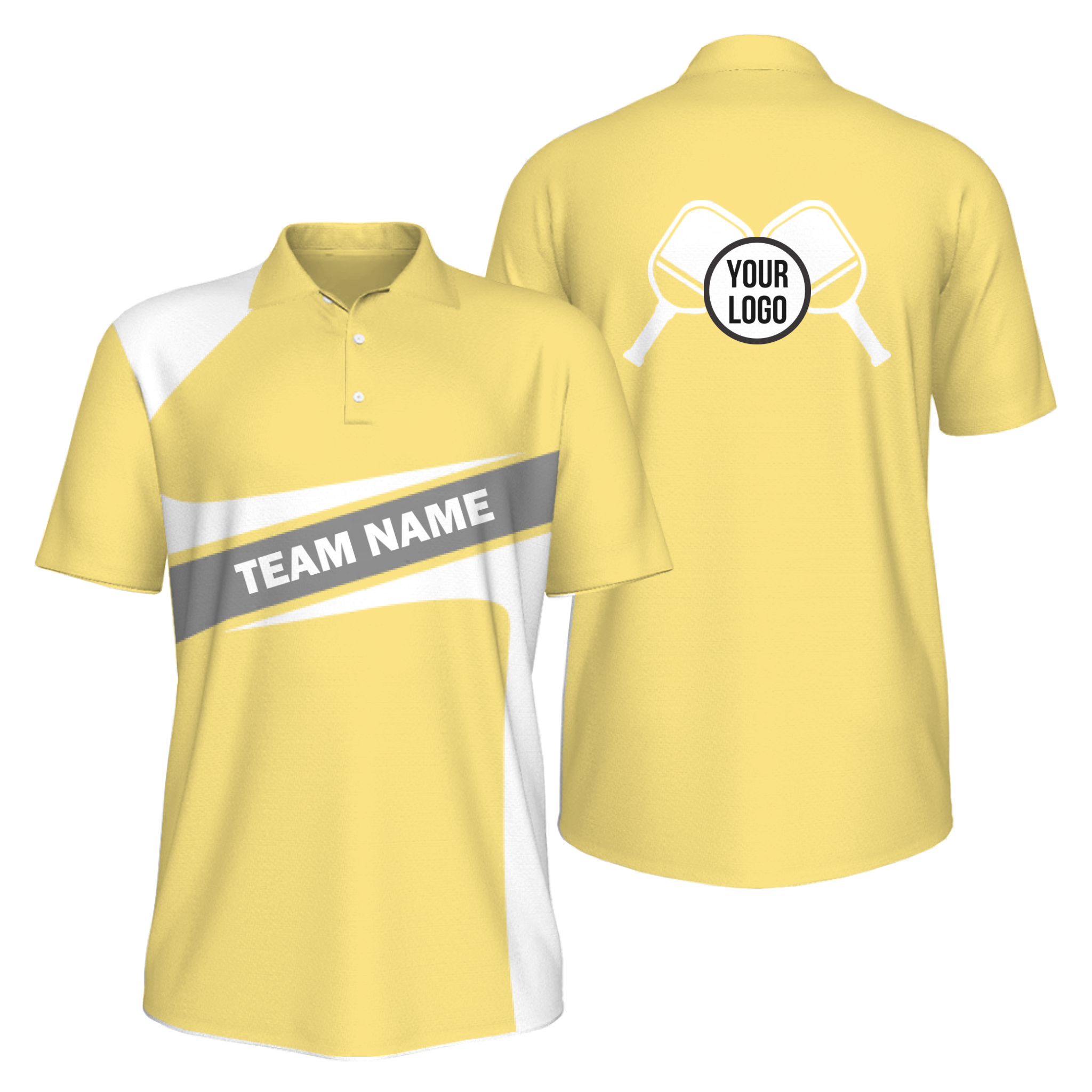 Picklewin Simple Pickleball UV Protection Polo Shirt For Men