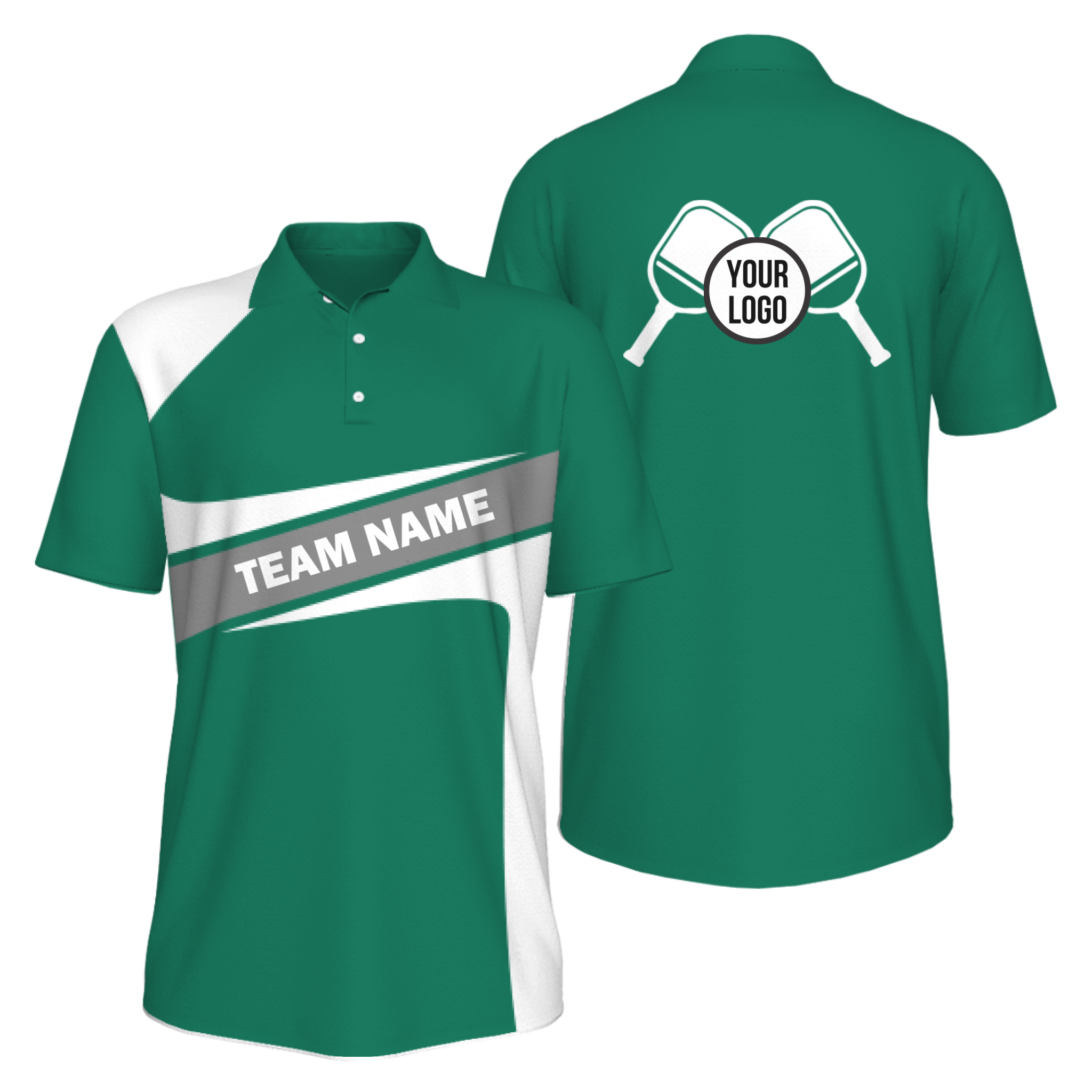 Picklewin Simple Pickleball UV Protection Polo Shirt For Men