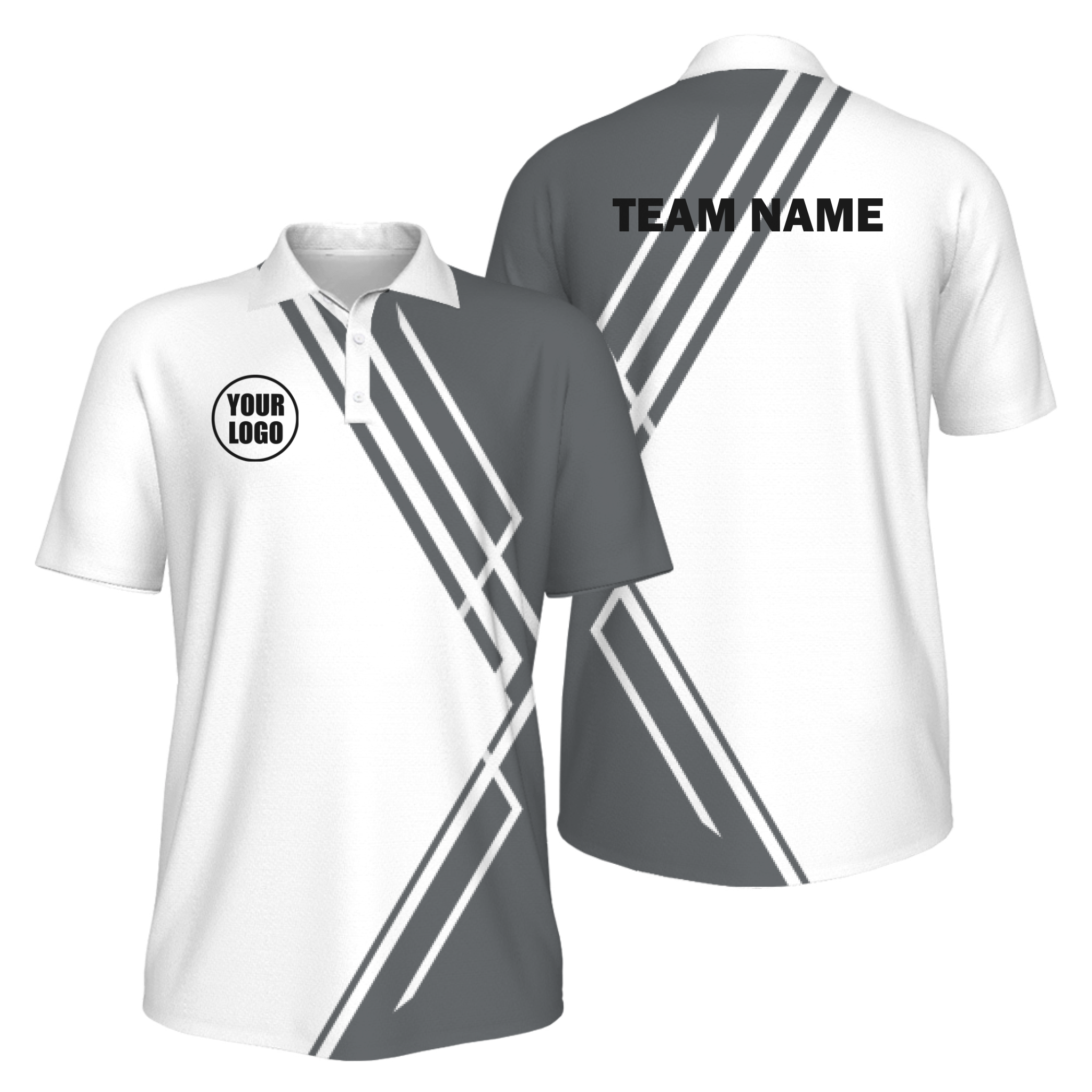 Picklewin Simple Stripe Custom UV Protection Polo Shirt For Men