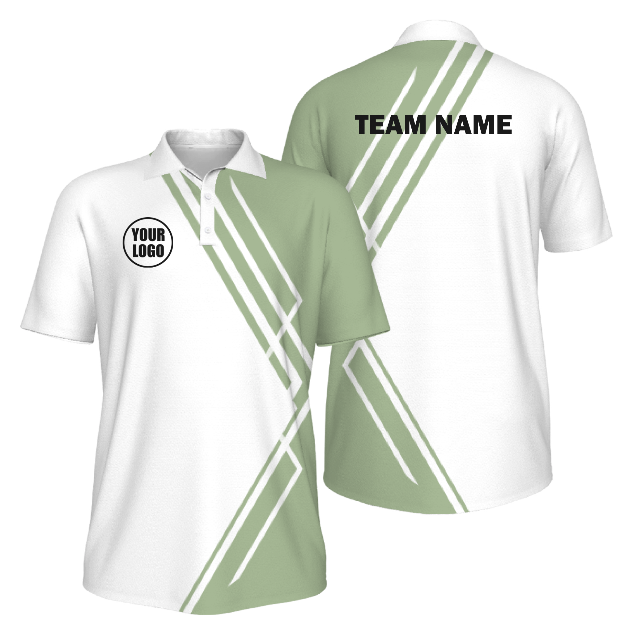 Picklewin Simple Stripe Custom UV Protection Polo Shirt For Men