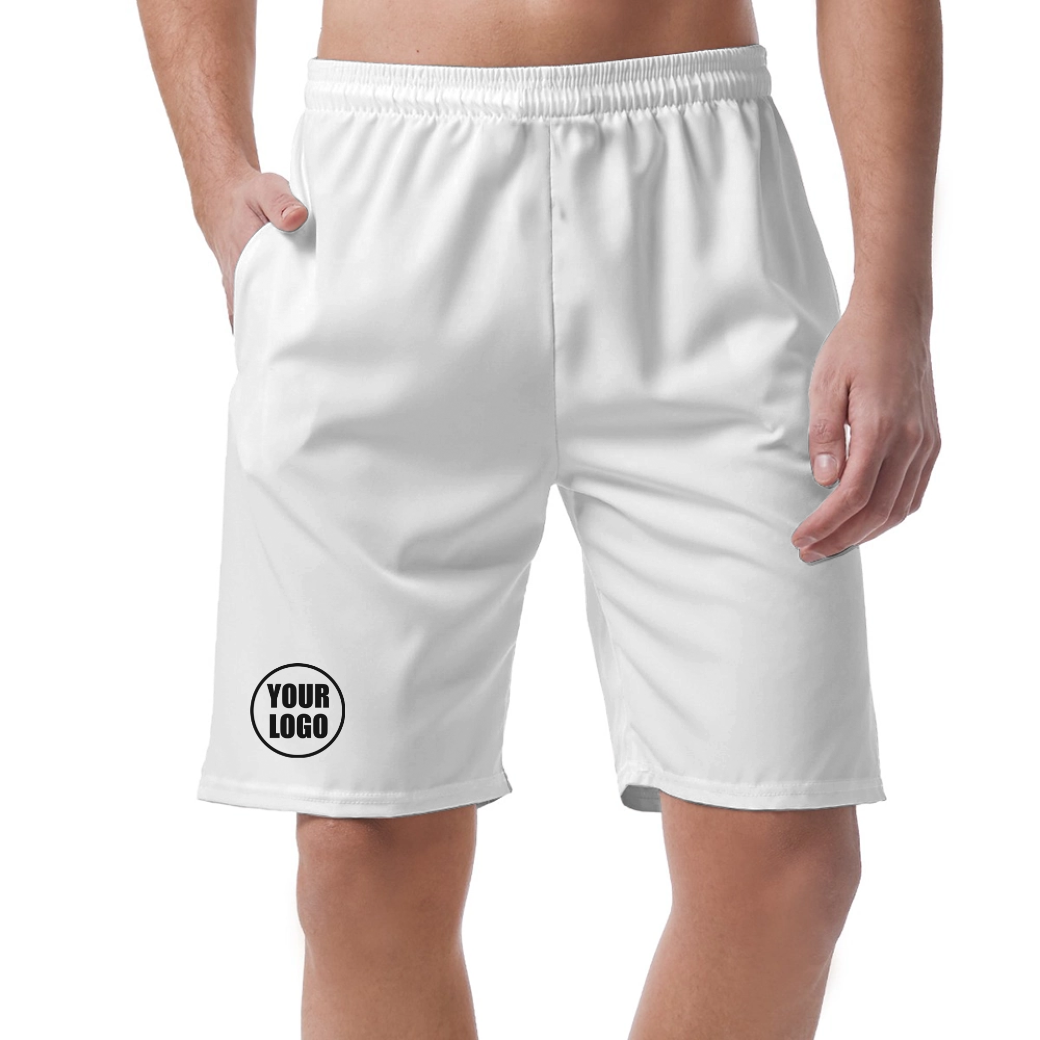 Picklewin Simple Stripe Men's Customized Short Pants