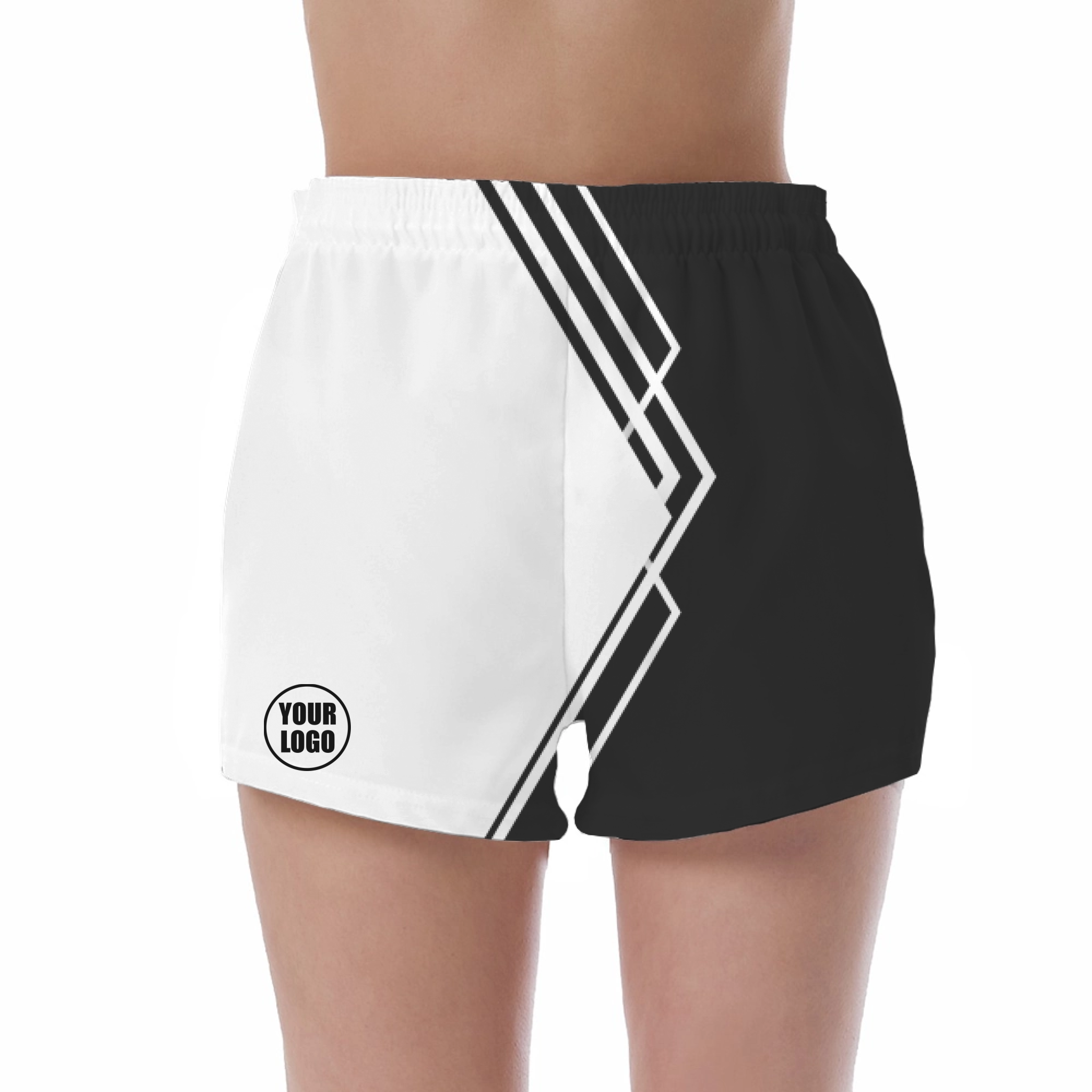 Picklewin Simple Stripe Women's Custom UV Protection Shorts