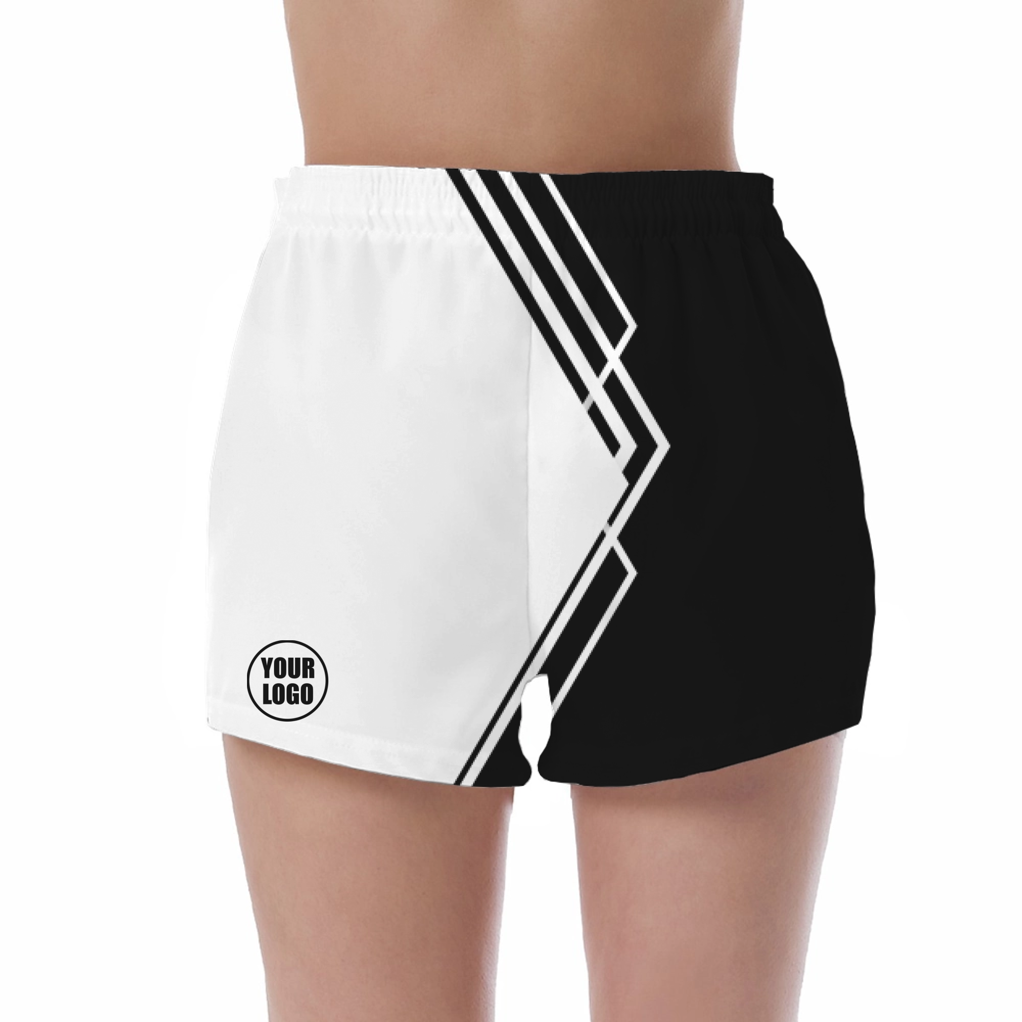 Picklewin Simple Stripe Women's Custom UV Protection Shorts