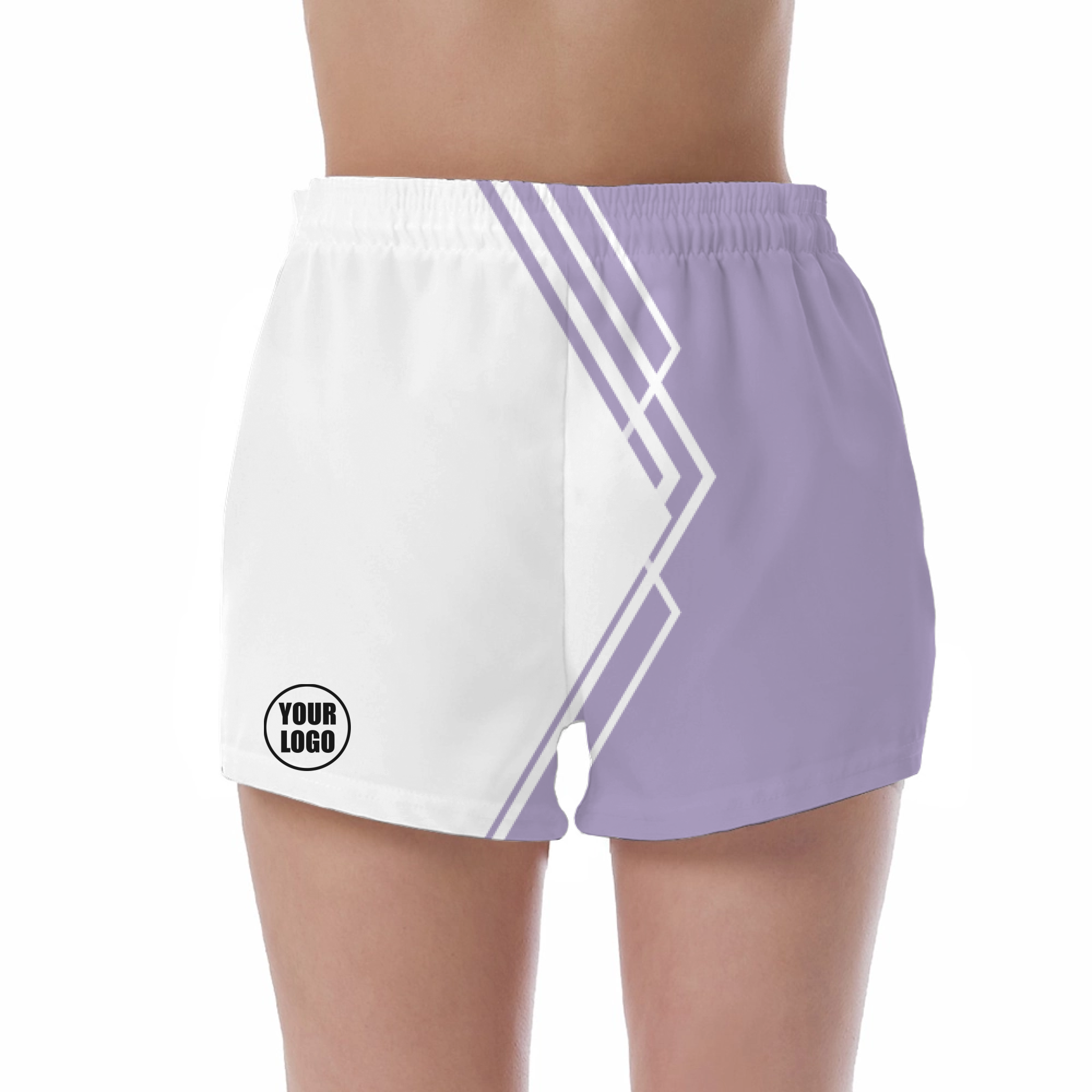 Picklewin Simple Stripe Women's Custom UV Protection Shorts
