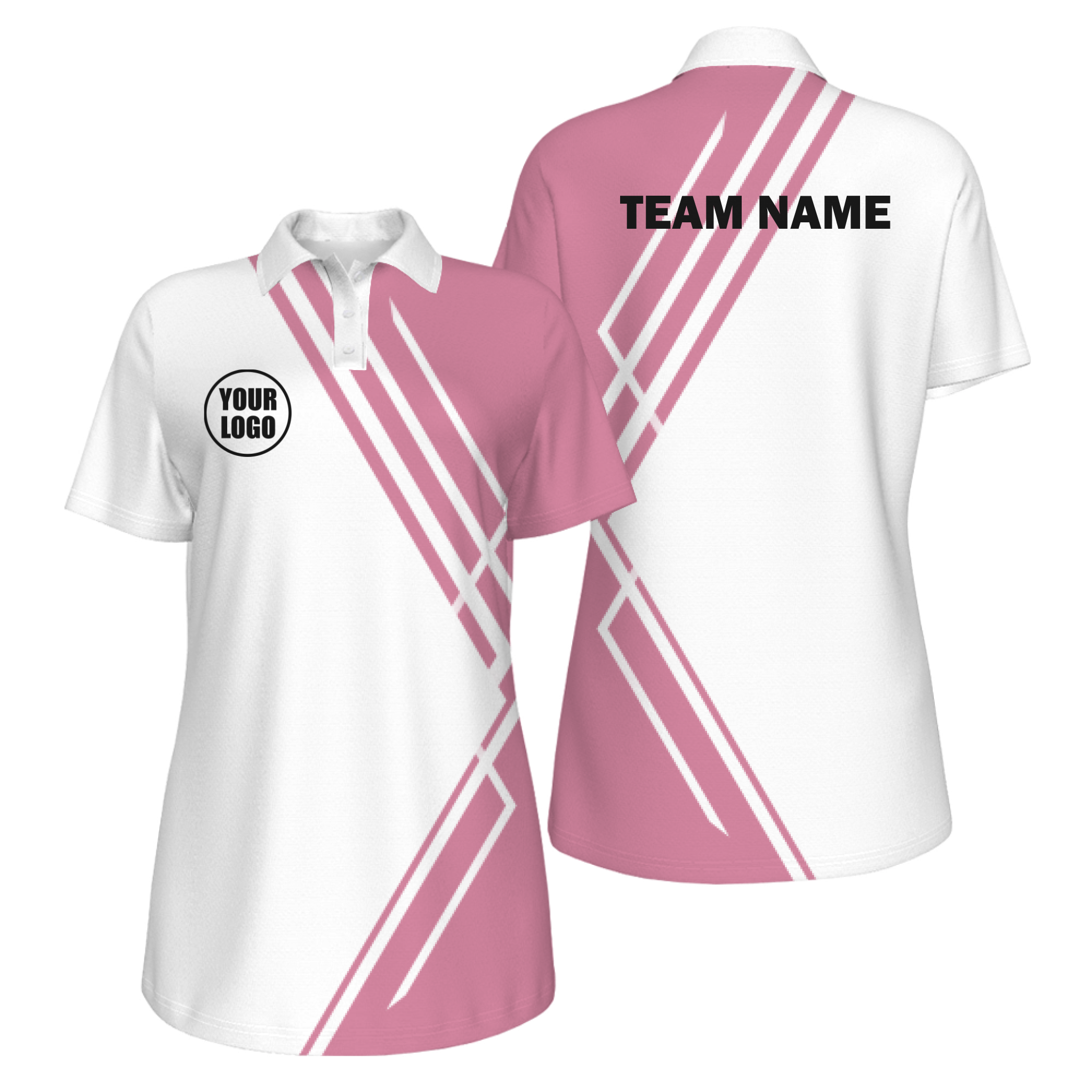 Picklewin Simple Stripe Women's Customized UV Protection Polo