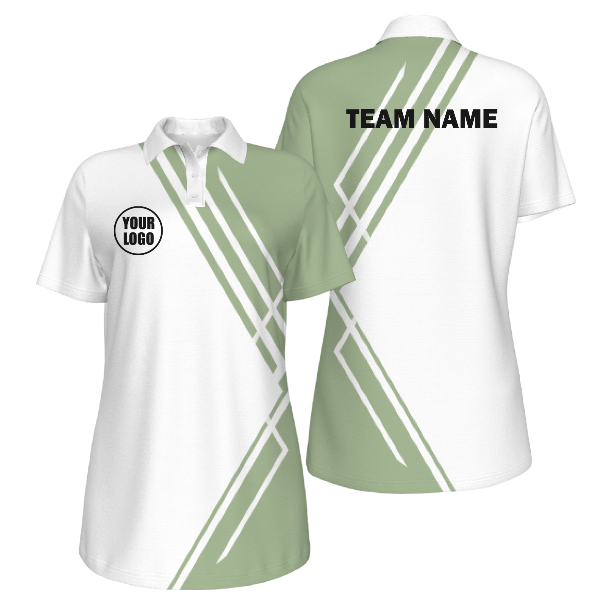 Picklewin Simple Stripe Women's Customized UV Protection Polo