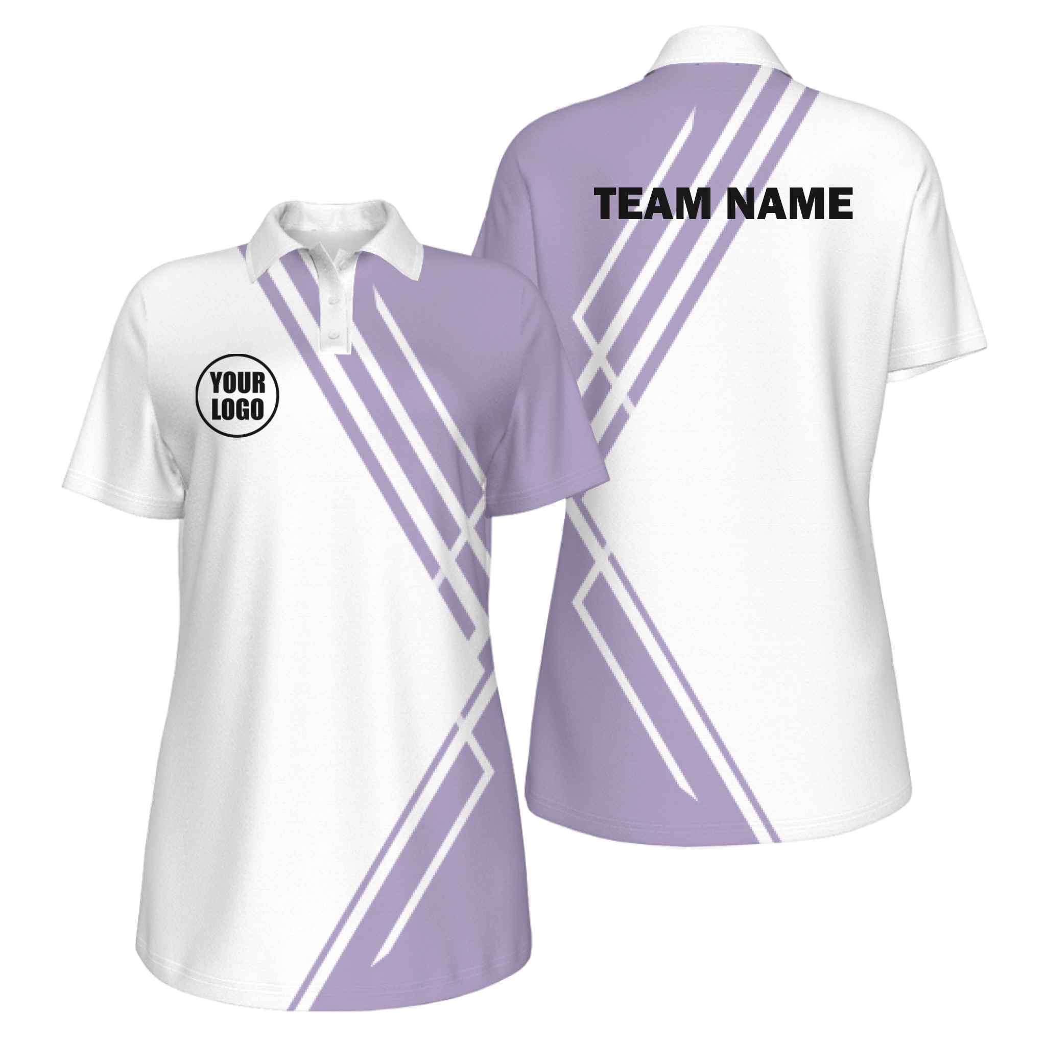 Picklewin Simple Stripe Women's Customized UV Protection Polo