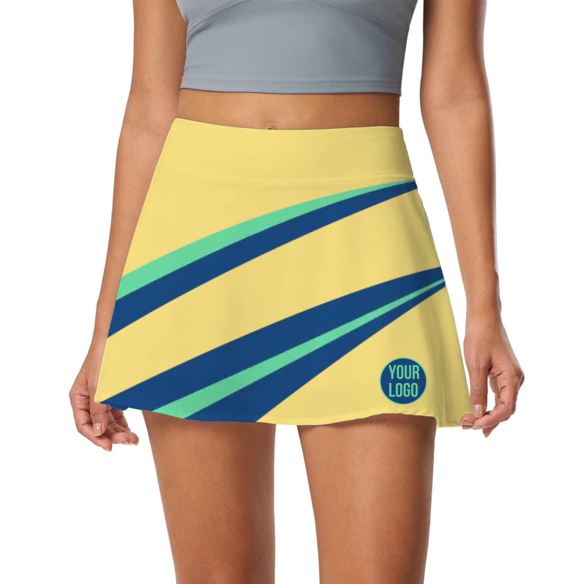 Picklewin Simple Women's Skort Customized Logo For Team