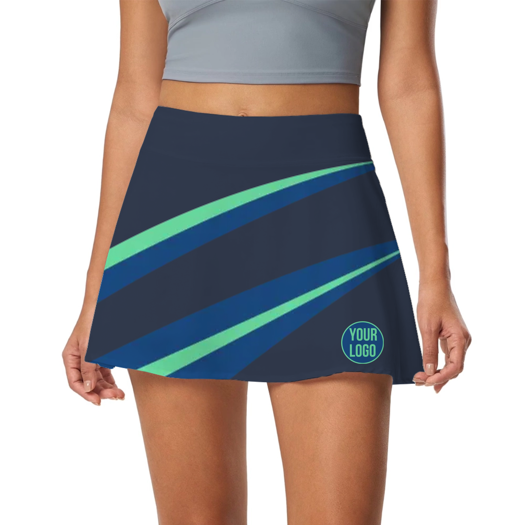 Picklewin Simple Women's Skort Customized Logo For Team
