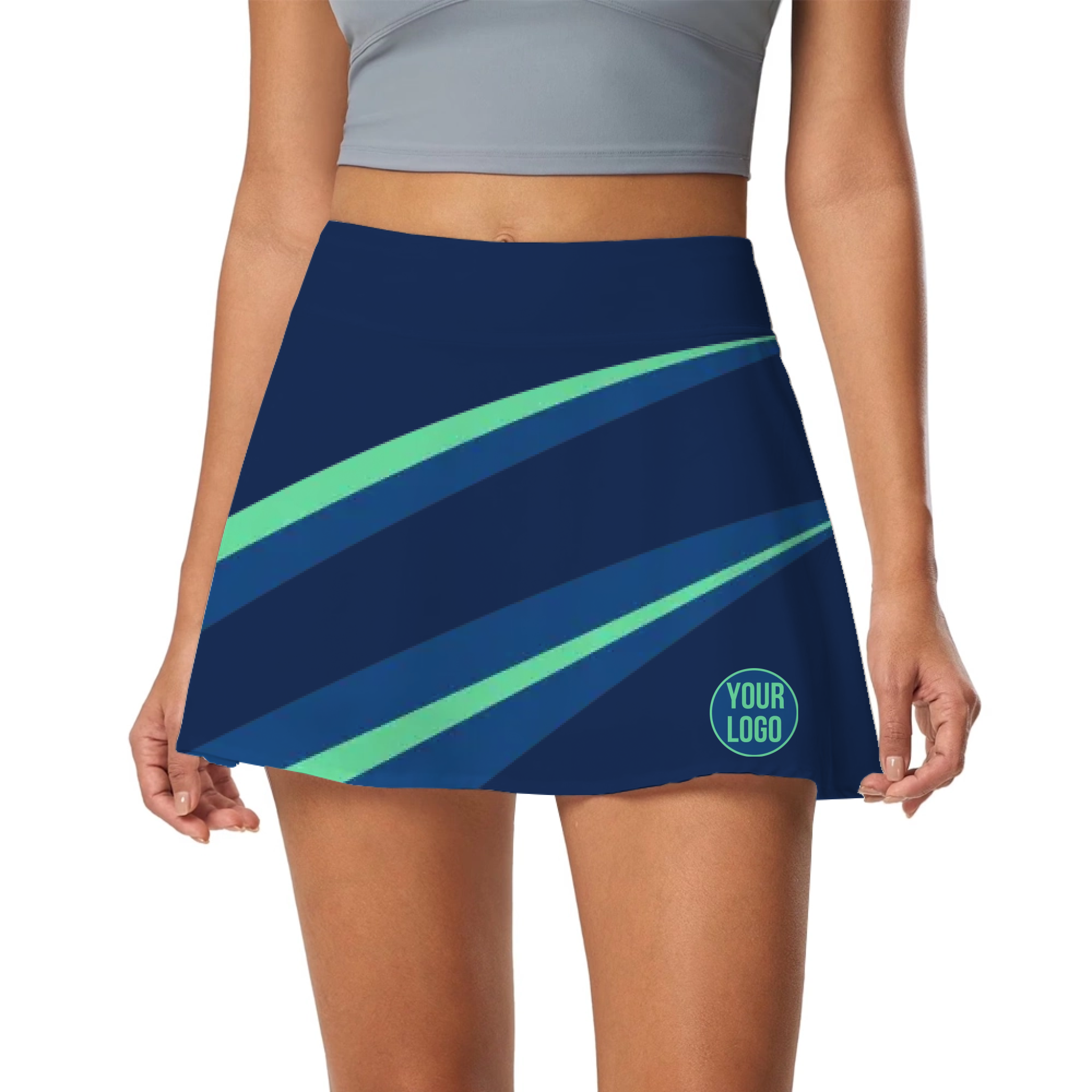 Picklewin Simple Women's Skort Customized Logo For Team
