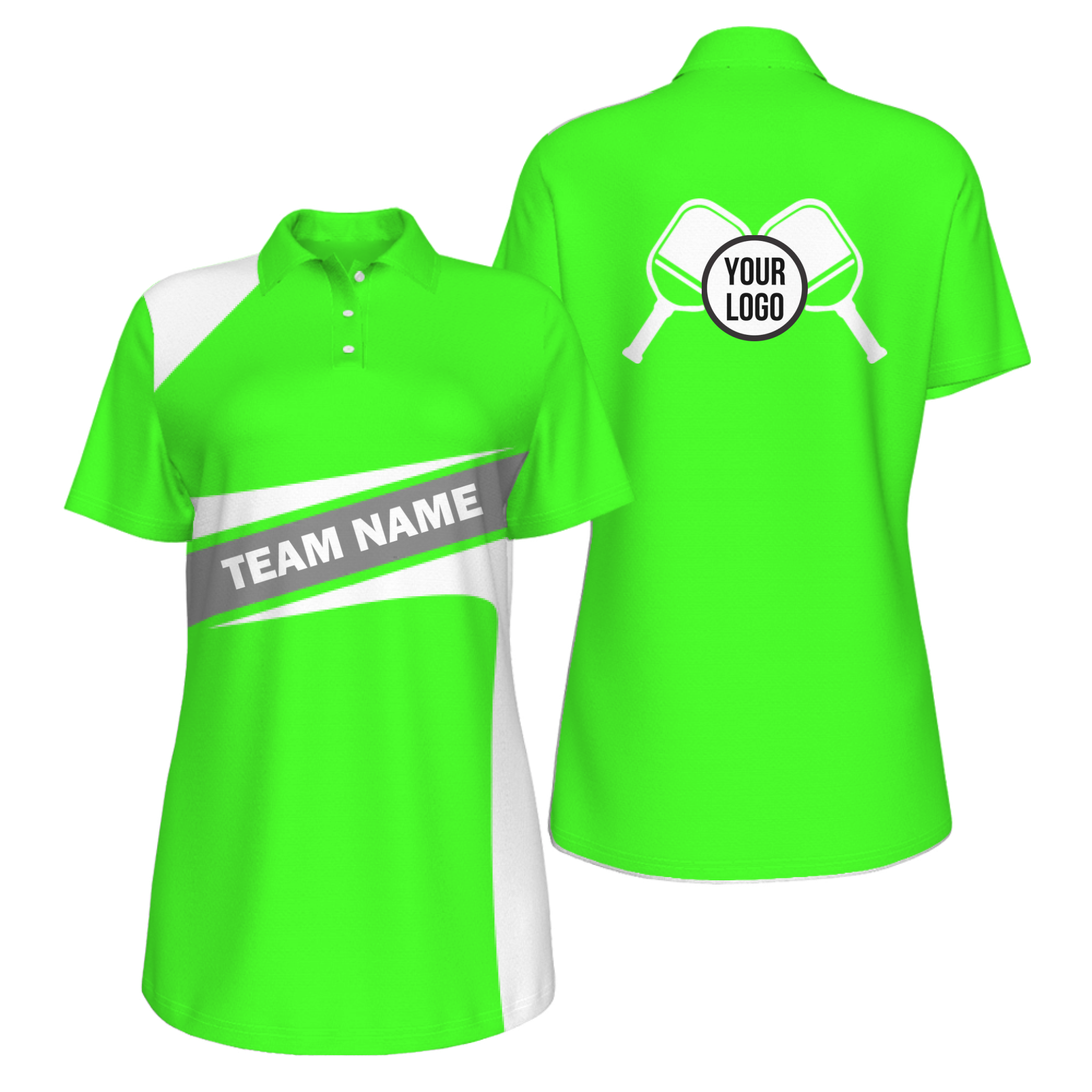 Picklewin Simple Women's UV Protection Polo For Pickleball Team