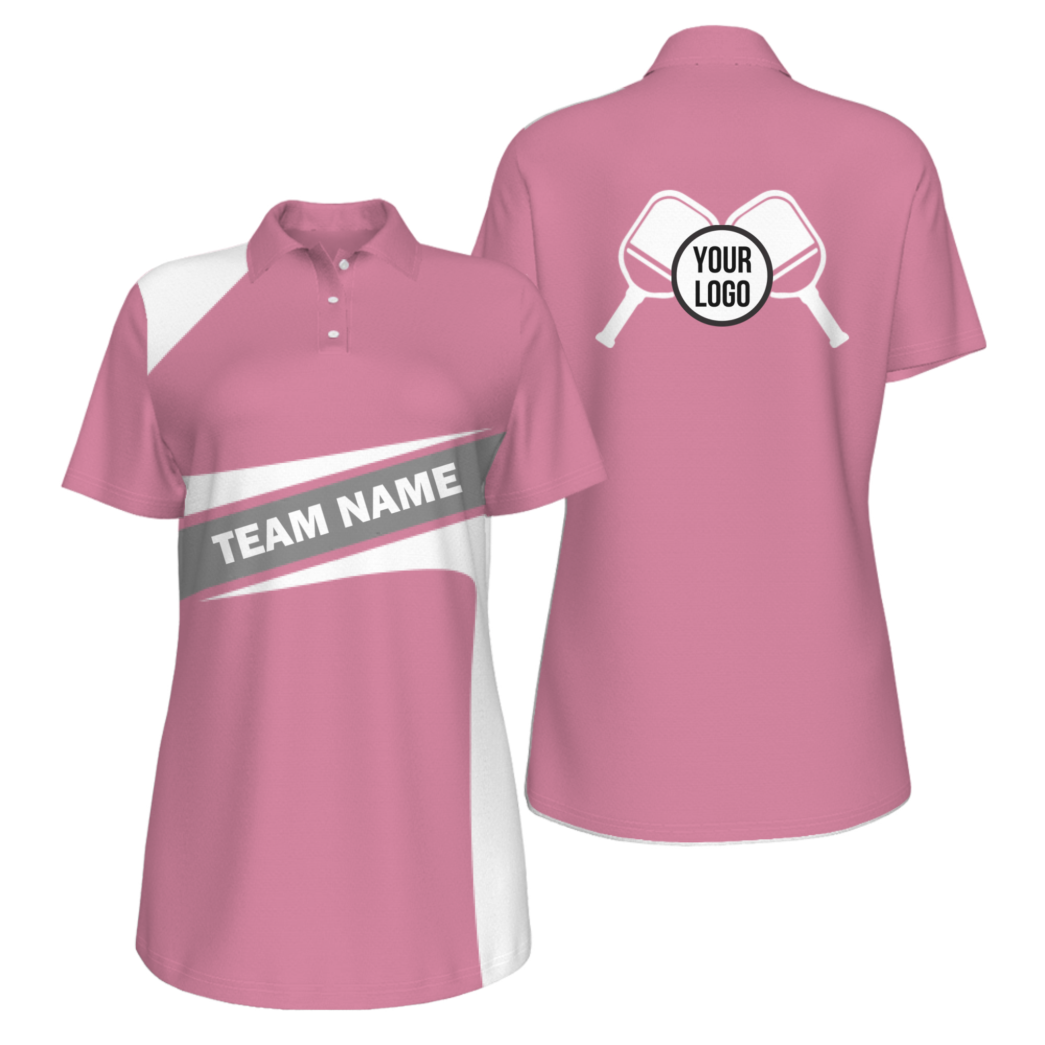Picklewin Simple Women's UV Protection Polo For Pickleball Team