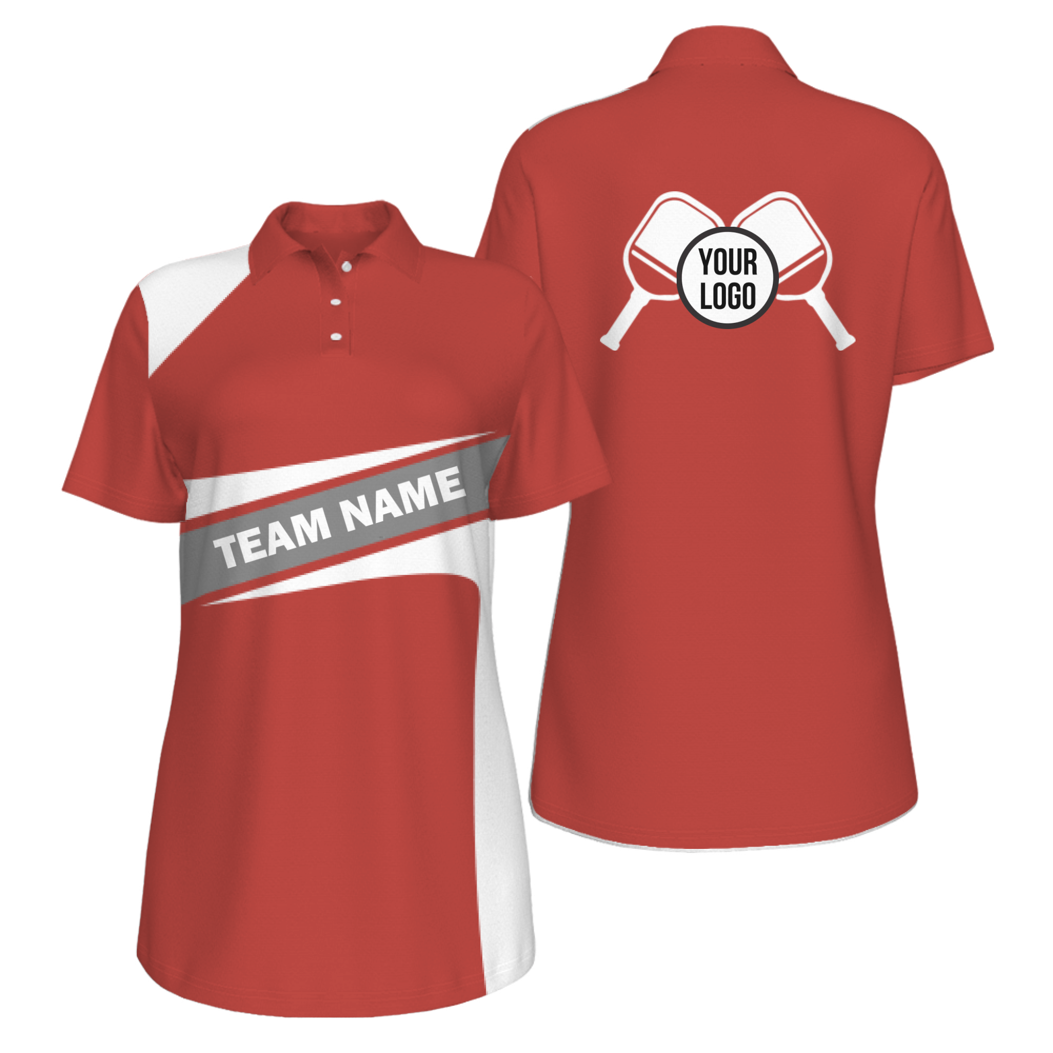Picklewin Simple Women's UV Protection Polo For Pickleball Team