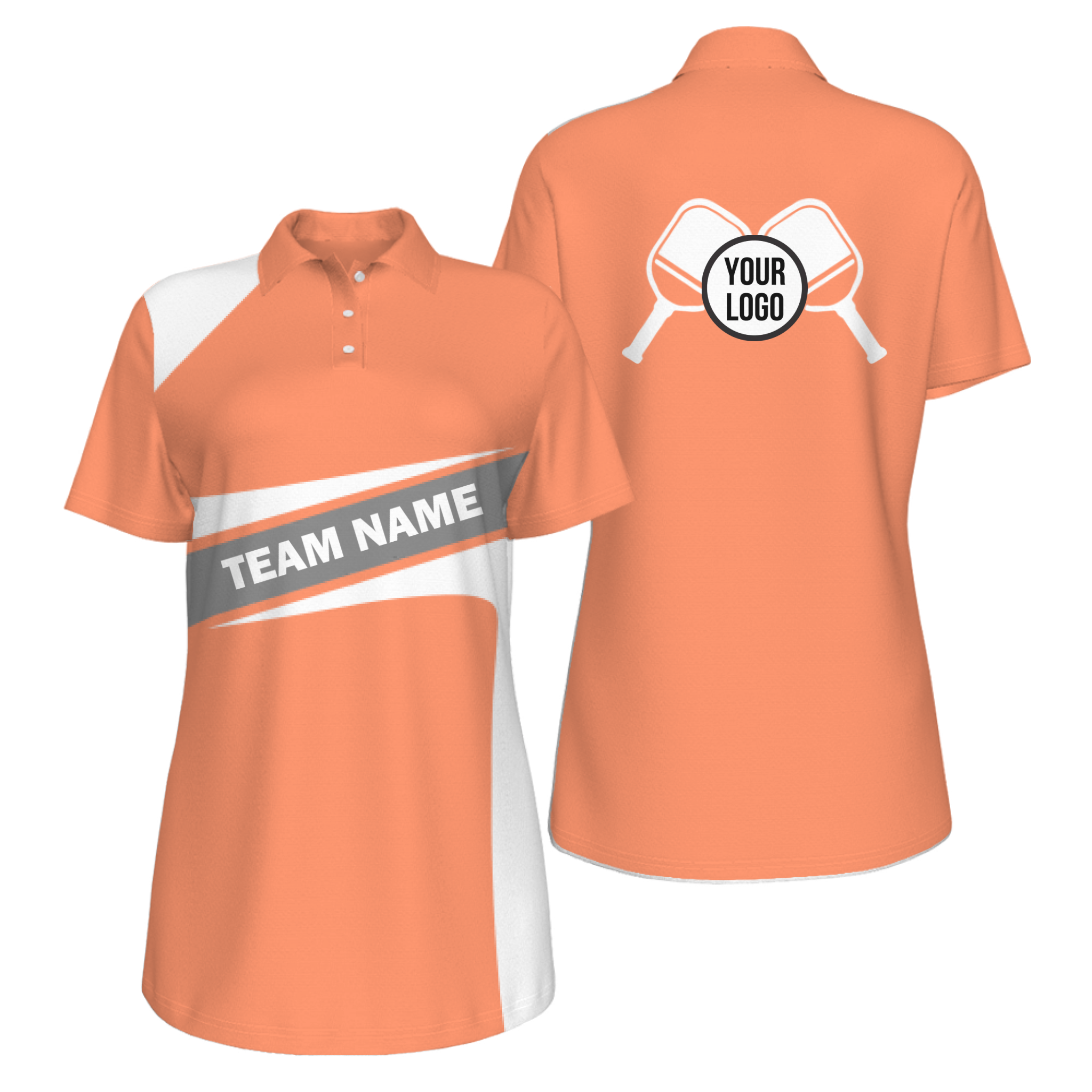 Picklewin Simple Women's UV Protection Polo For Pickleball Team