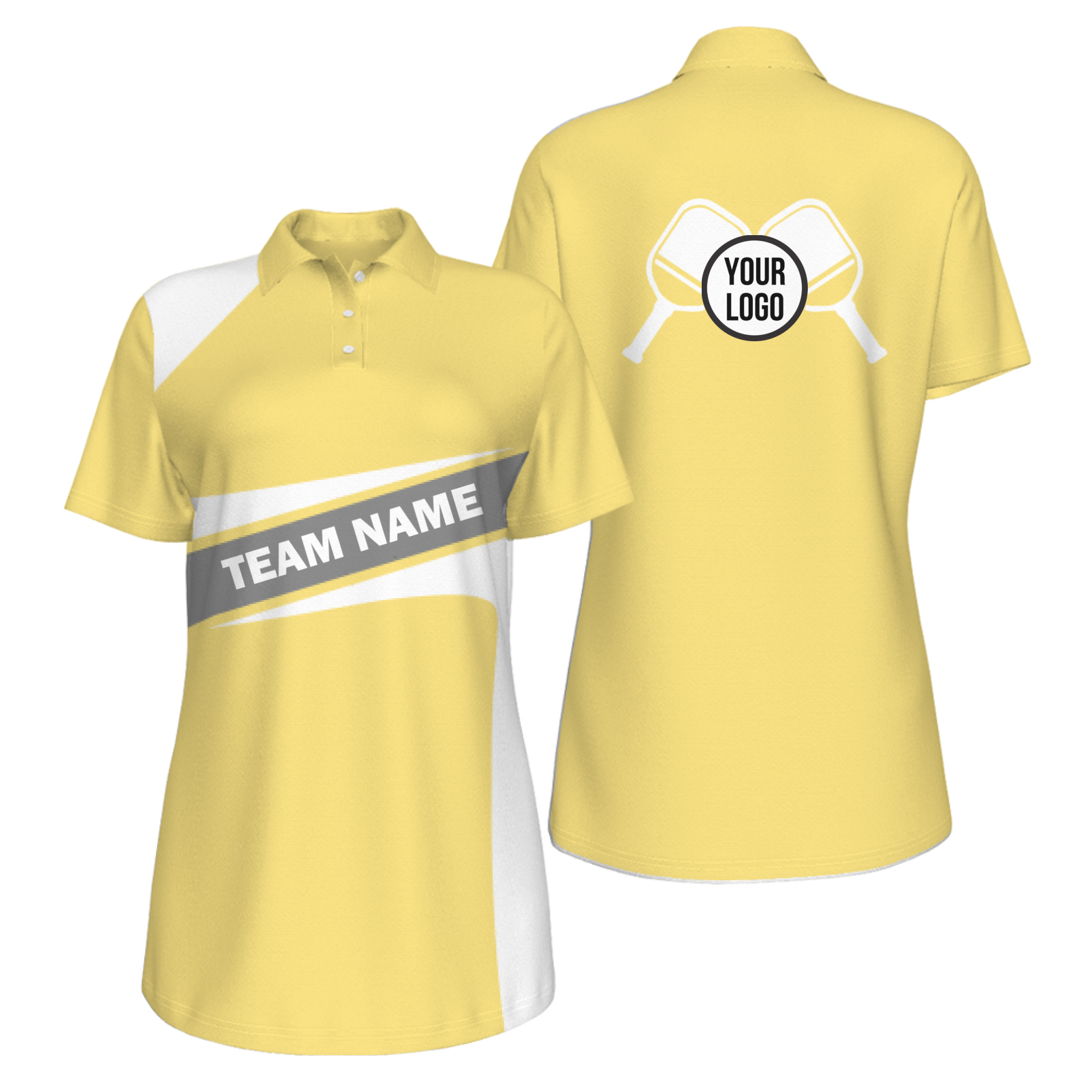 Picklewin Simple Women's UV Protection Polo For Pickleball Team