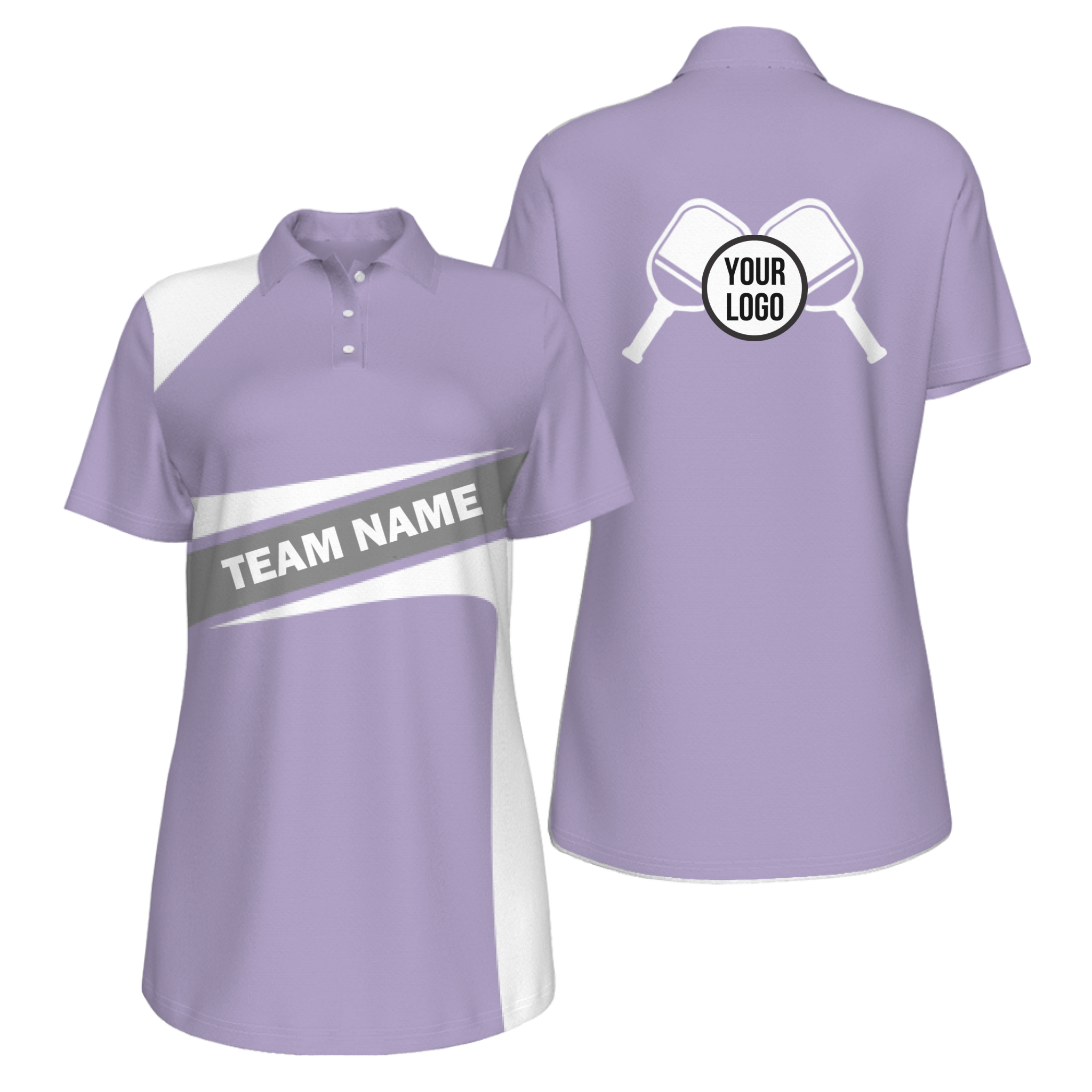 Picklewin Simple Women's UV Protection Polo For Pickleball Team