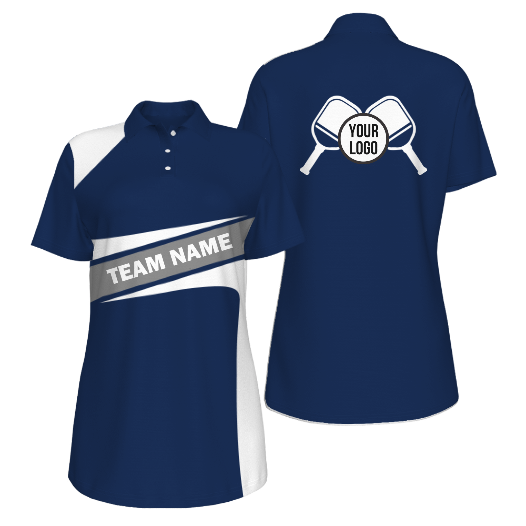 Picklewin Simple Women's UV Protection Polo For Pickleball Team