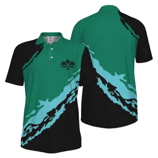 Picklewin Smudge Custom Logo UV Protection Pickleball Men Polo Shirt  – alternate
