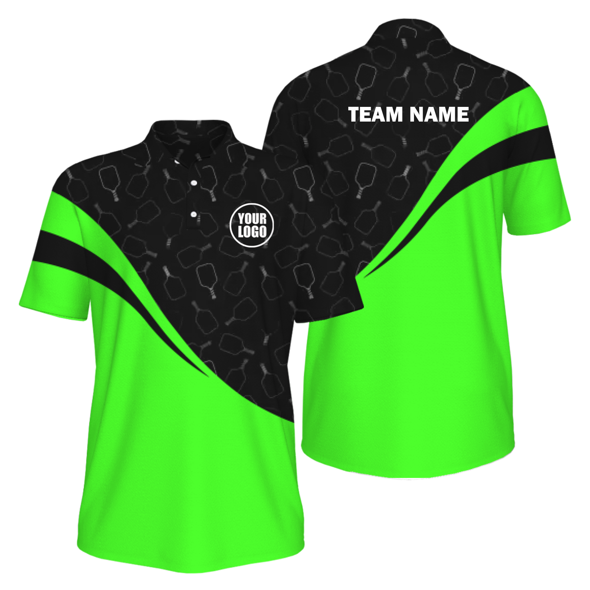 Picklewin Special Pickleball Pattern Men's UV Protection Polo Shirt