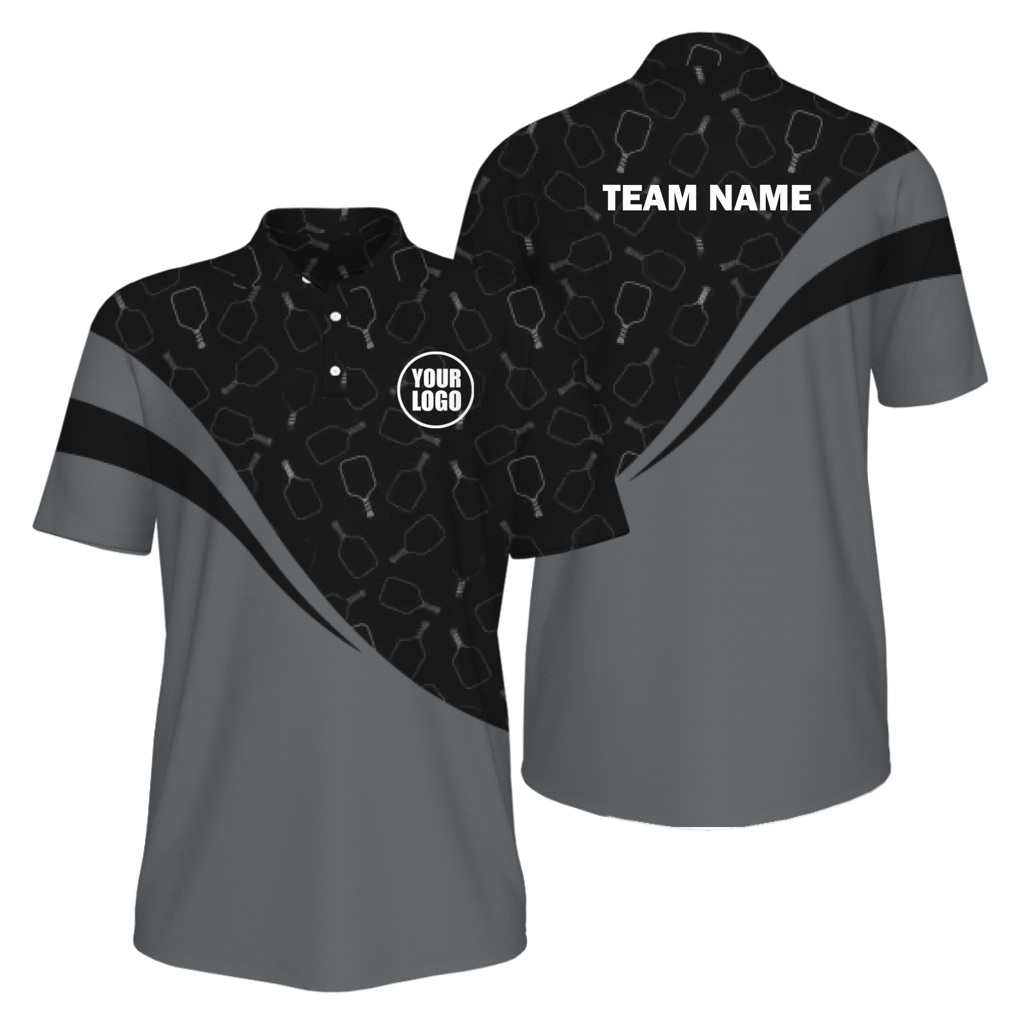 Picklewin Special Pickleball Pattern Men's UV Protection Polo Shirt