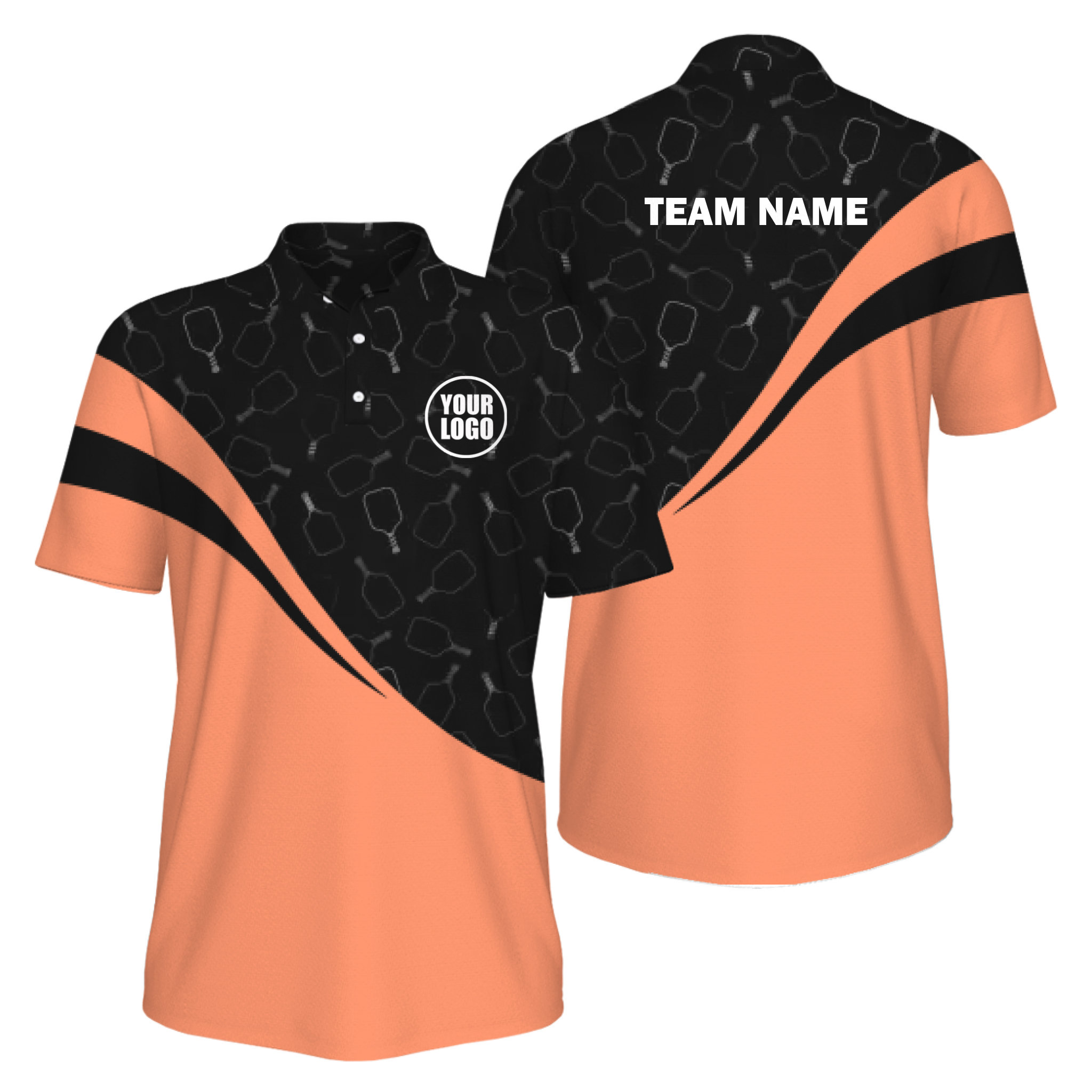 Picklewin Special Pickleball Pattern Men's UV Protection Polo Shirt