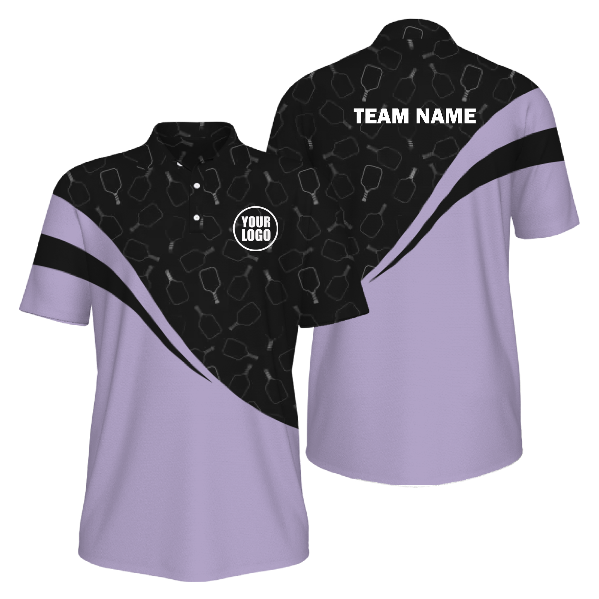 Picklewin Special Pickleball Pattern Men's UV Protection Polo Shirt