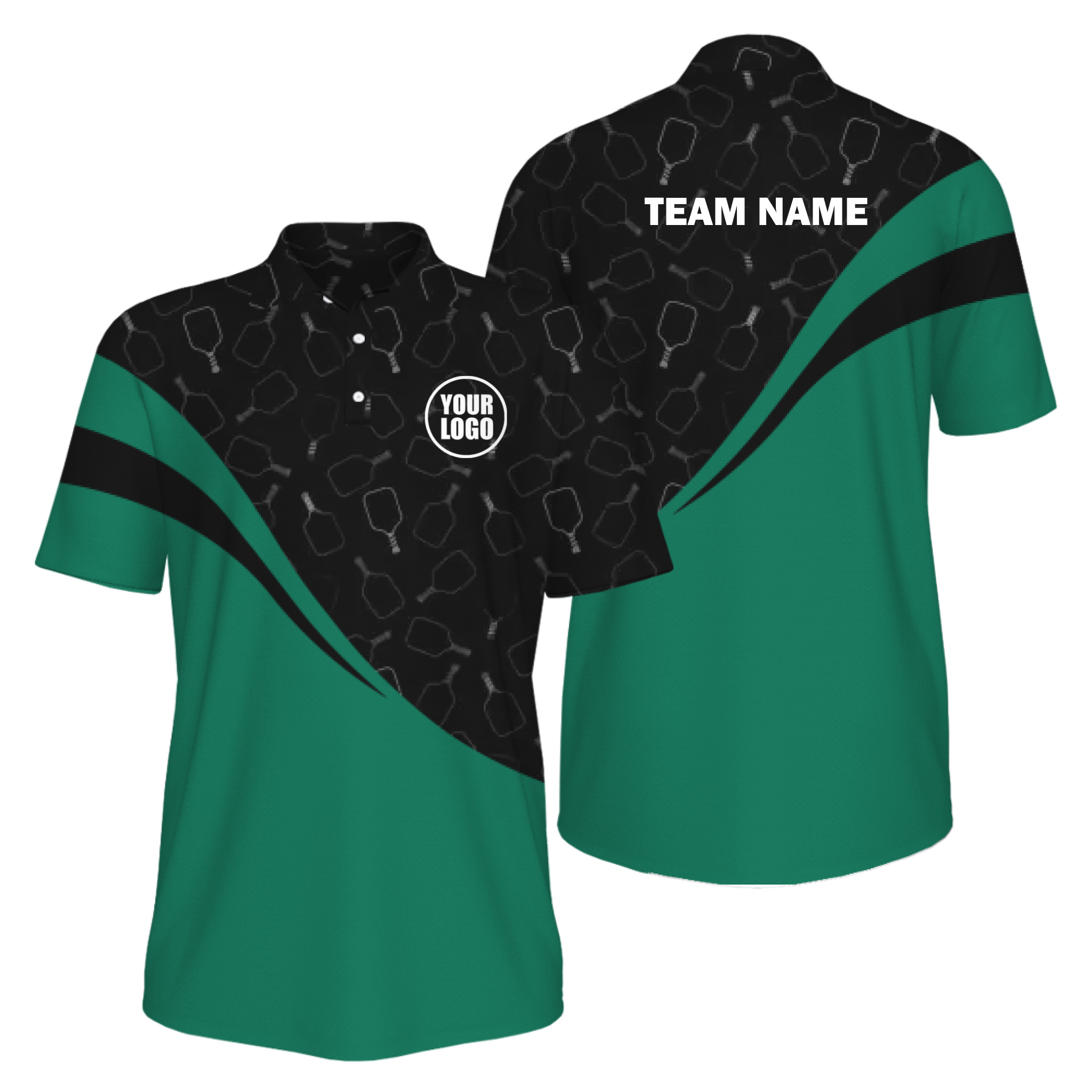 Picklewin Special Pickleball Pattern Men's UV Protection Polo Shirt