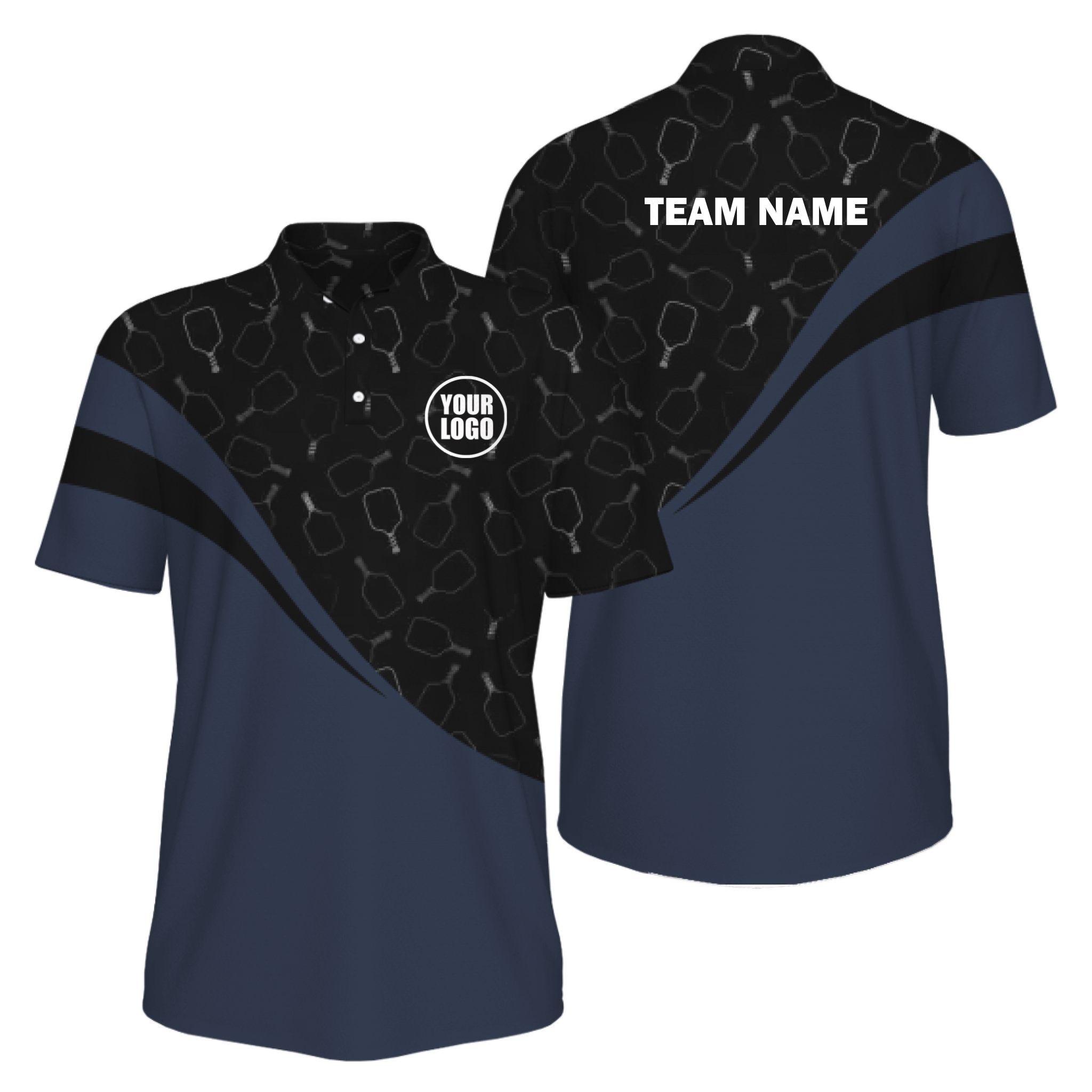 Picklewin Special Pickleball Pattern Men's UV Protection Polo Shirt