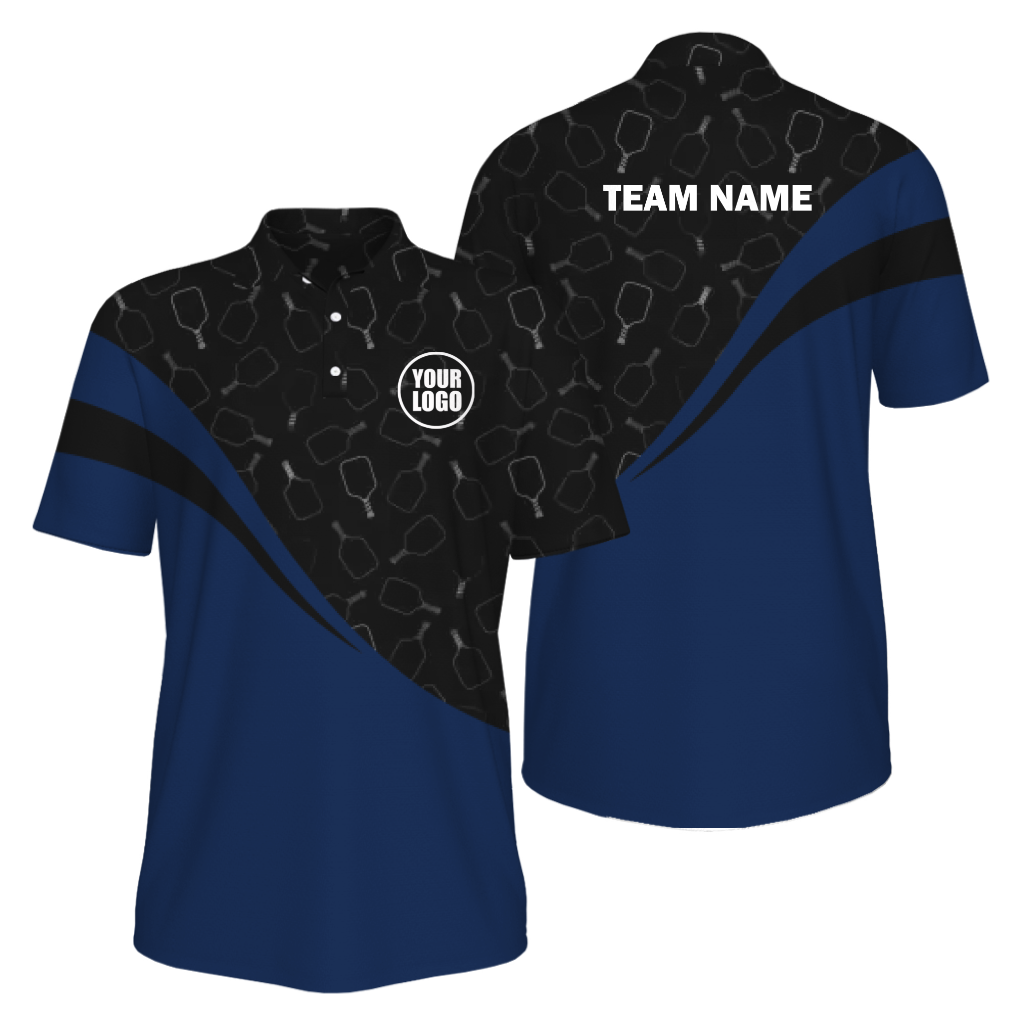 Picklewin Special Pickleball Pattern Men's UV Protection Polo Shirt