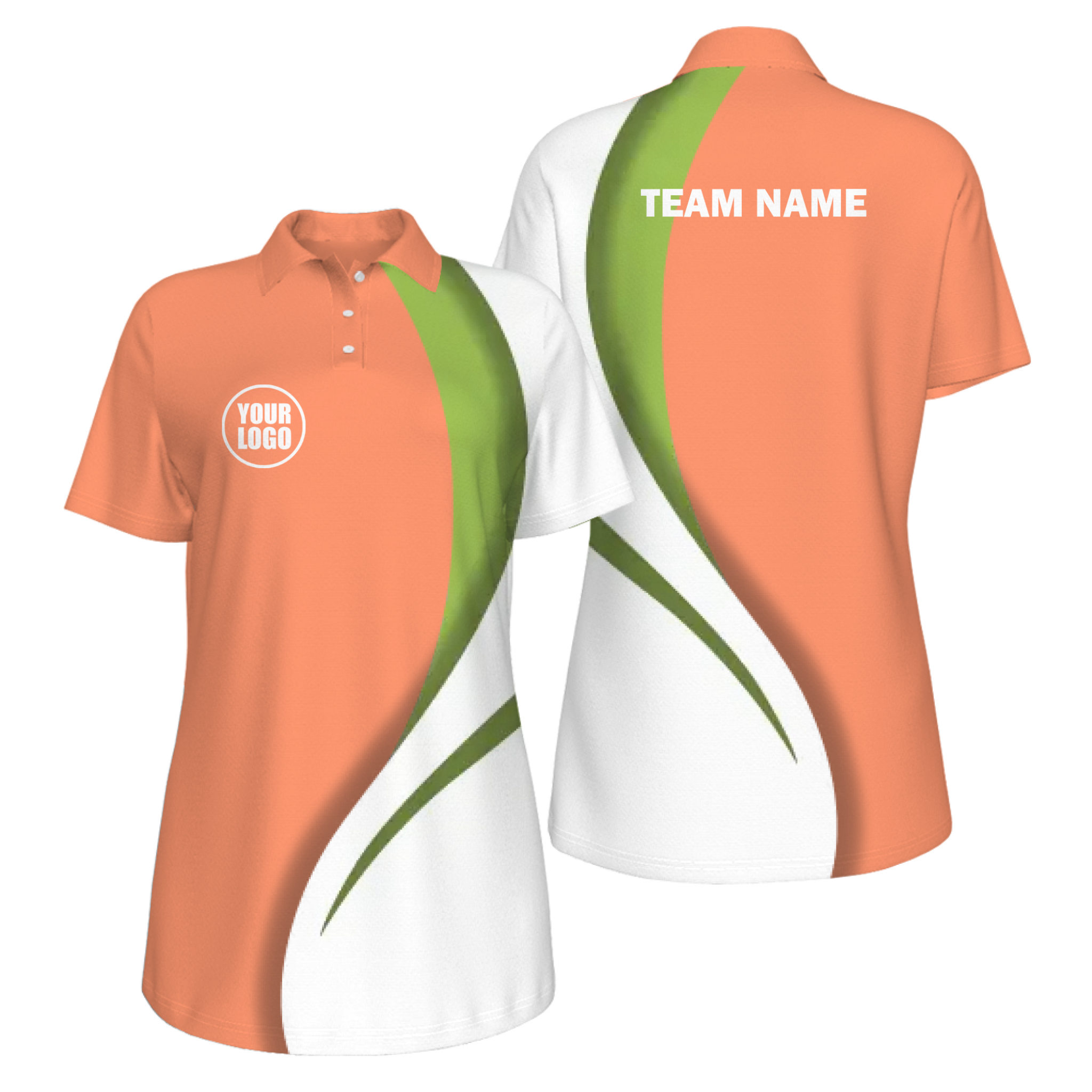 Picklewin Sporty Curve Customized UV Protection Polo For Women - alternate