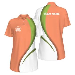 Picklewin Sporty Curve Customized UV Protection Polo For Women – alternate