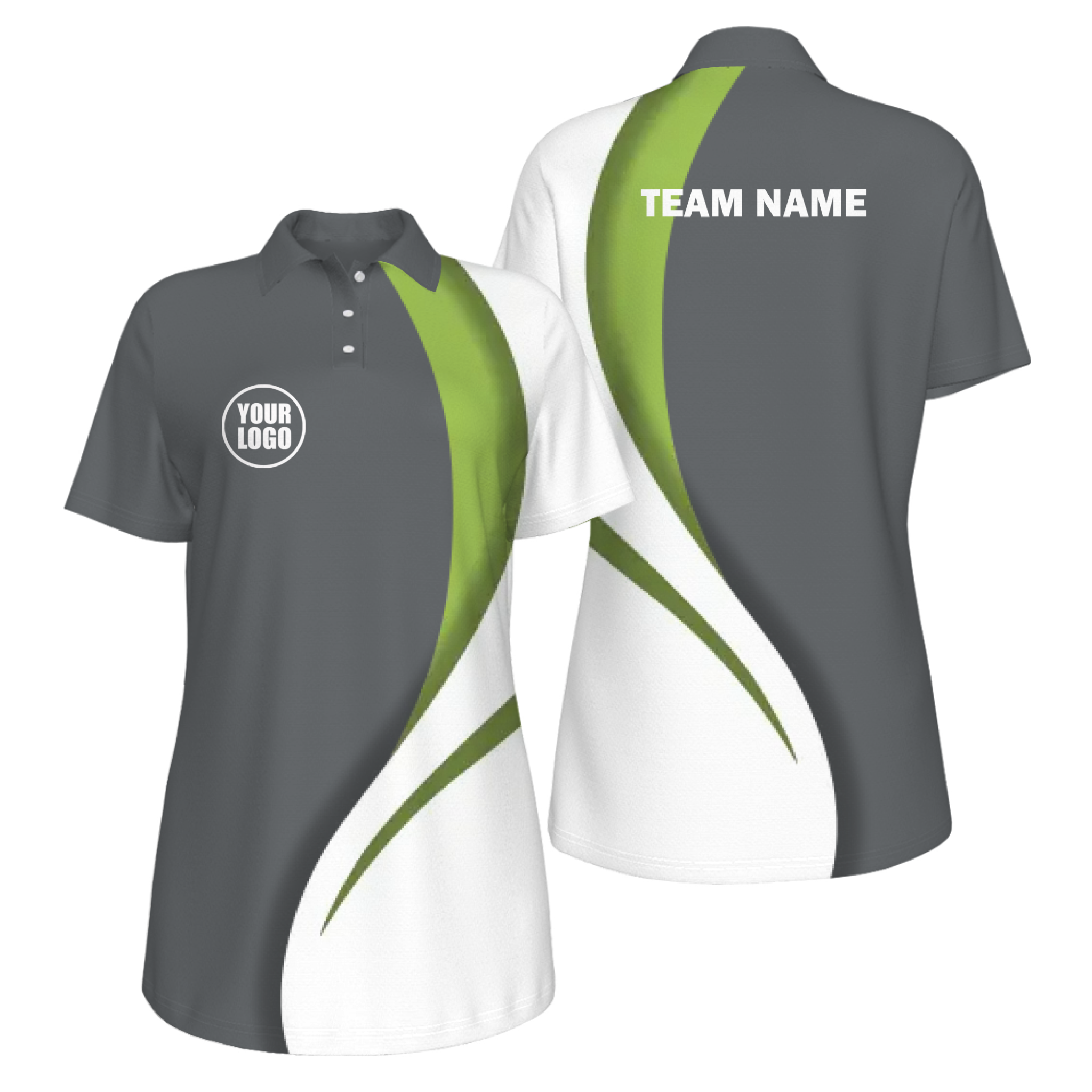 Picklewin Sporty Curve Customized UV Protection Polo For Women