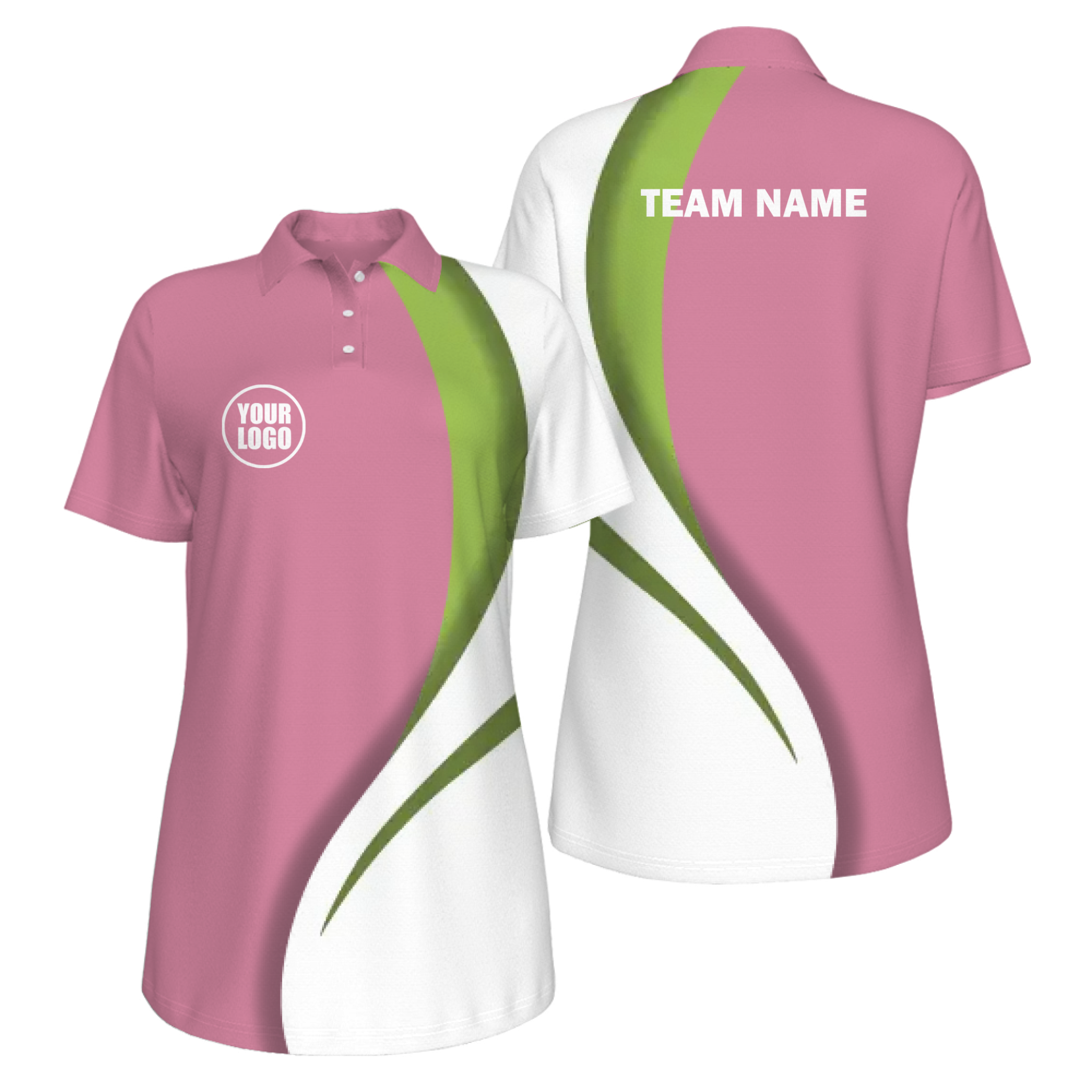 Picklewin Sporty Curve Customized UV Protection Polo For Women