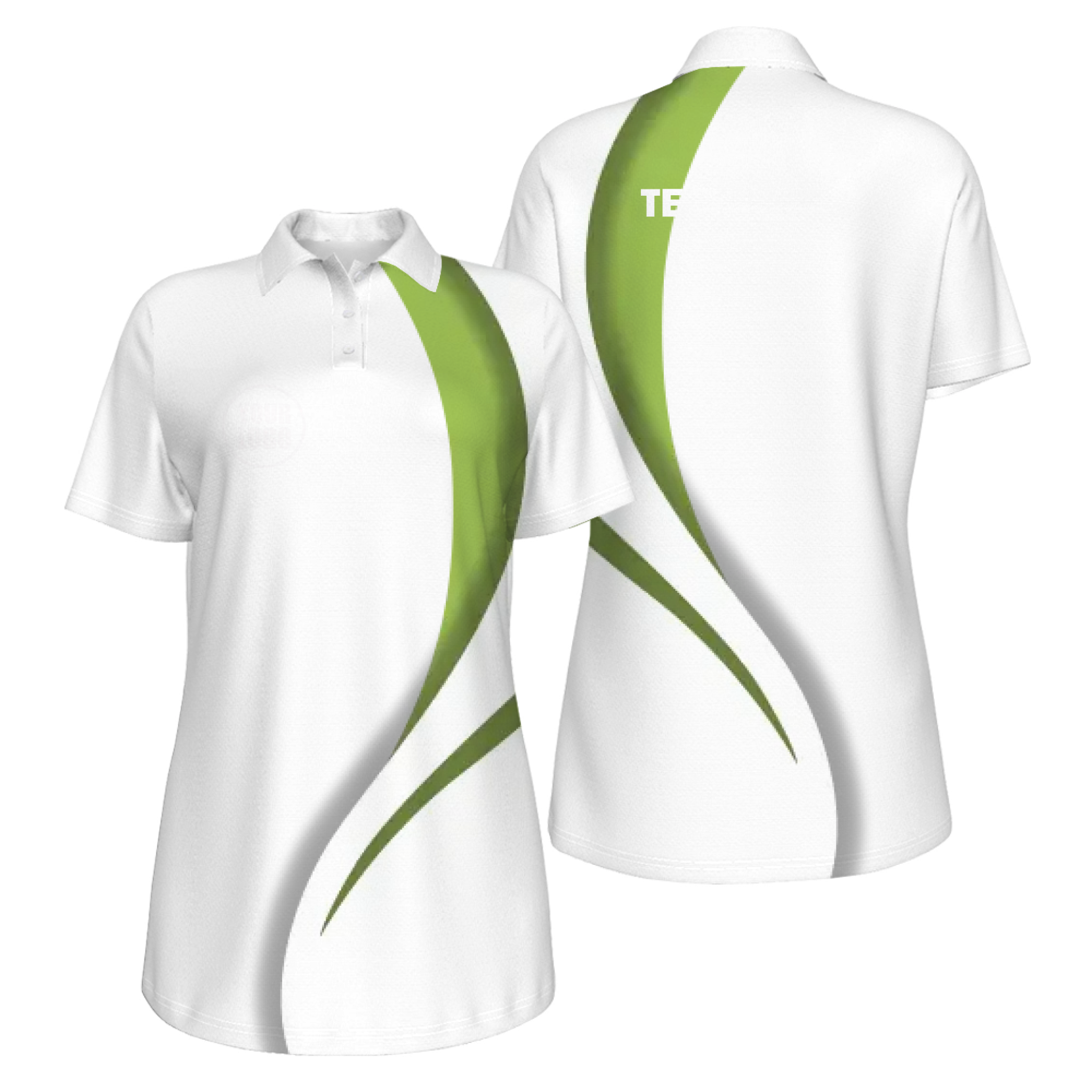 Picklewin Sporty Curve Customized UV Protection Polo For Women