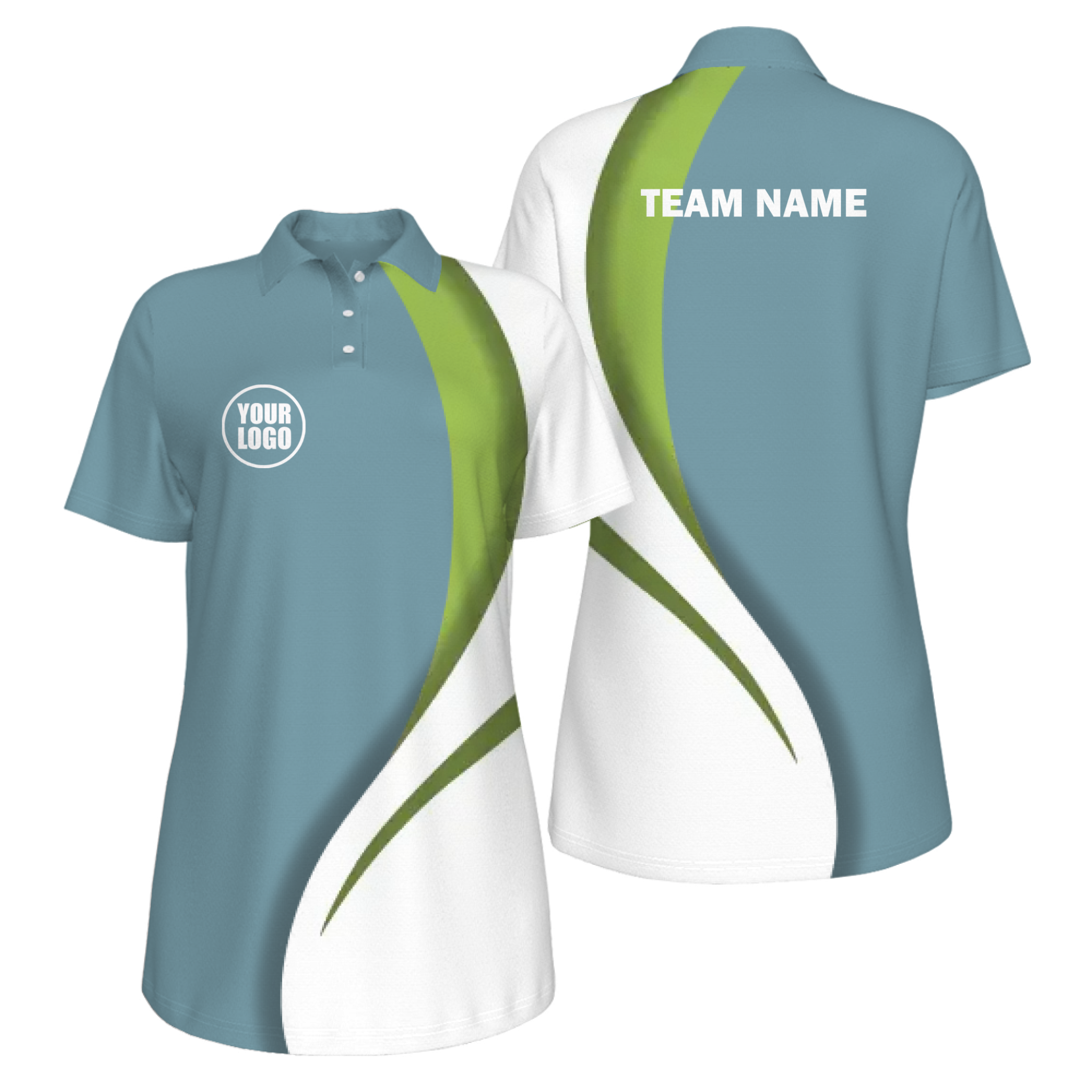 Picklewin Sporty Curve Customized UV Protection Polo For Women