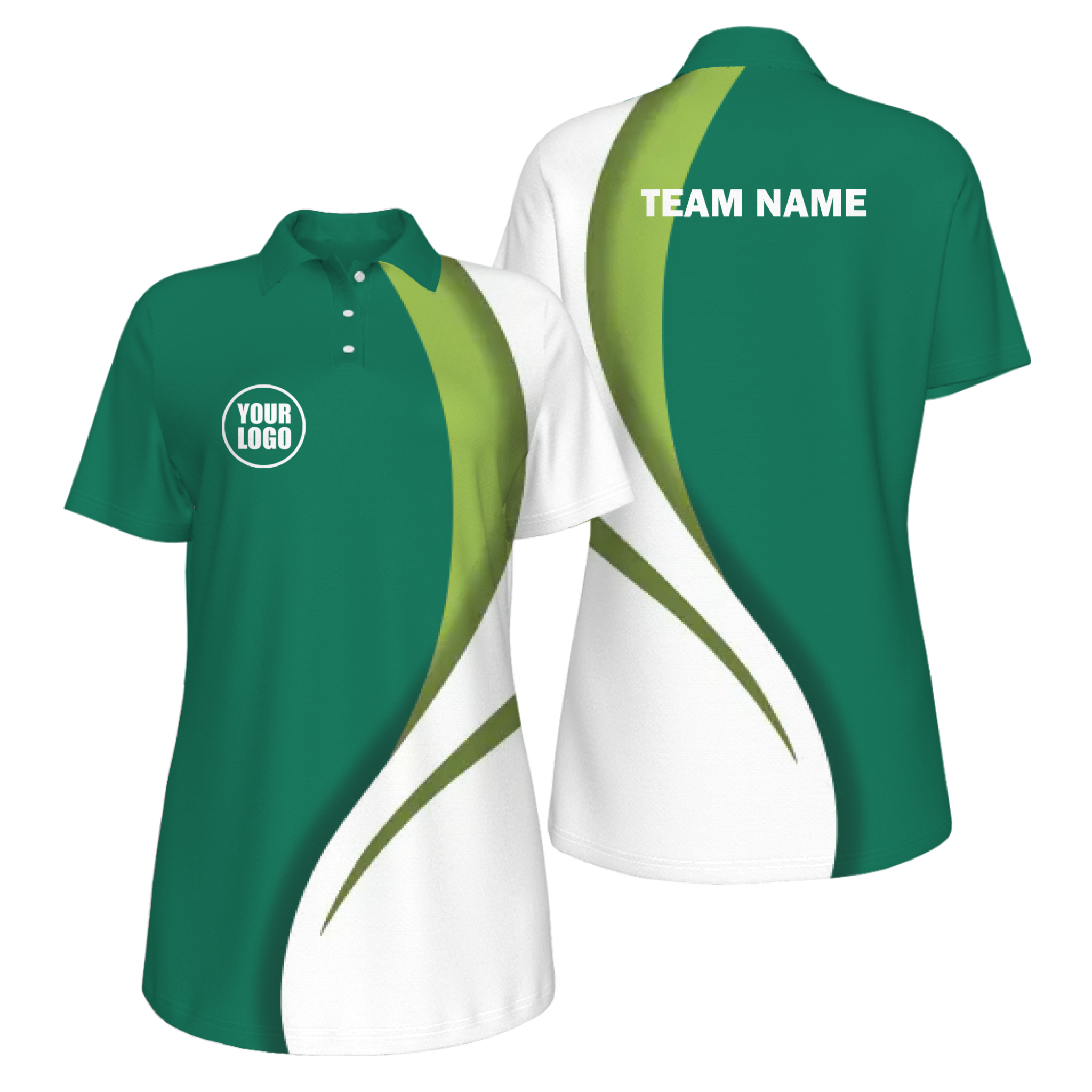 Picklewin Sporty Curve Customized UV Protection Polo For Women