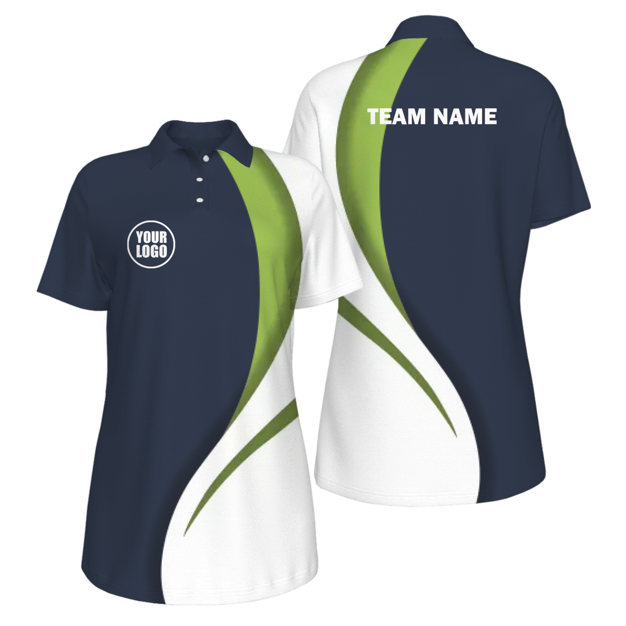 Picklewin Sporty Curve Customized UV Protection Polo For Women