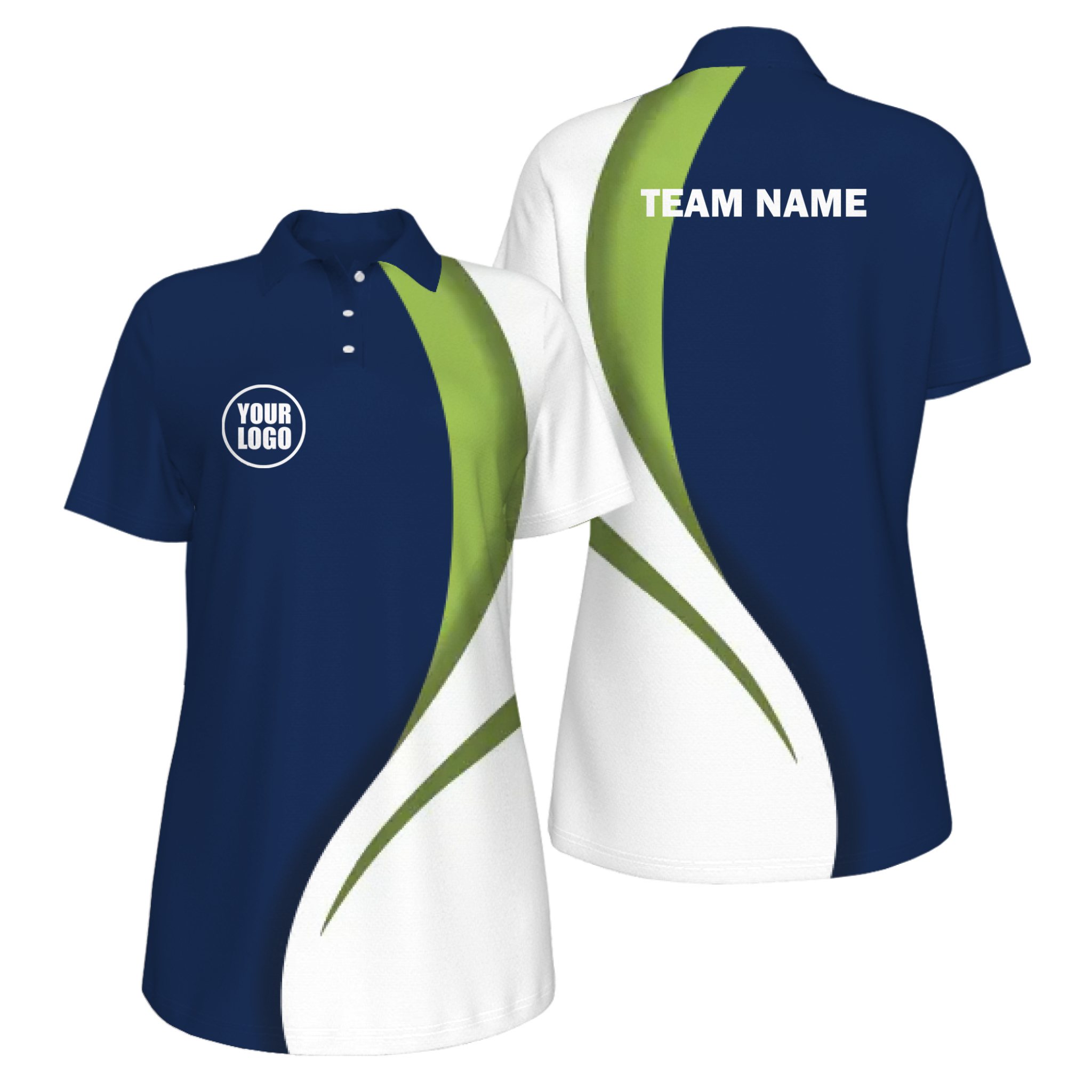 Picklewin Sporty Curve Customized UV Protection Polo For Women
