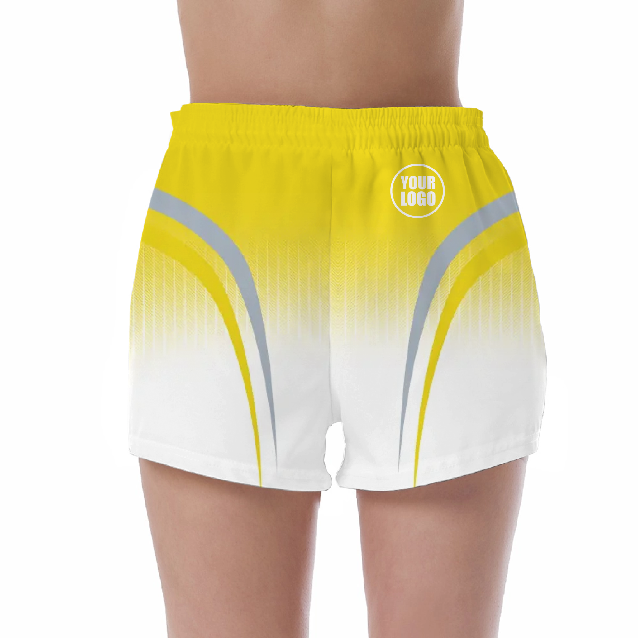 Picklewin Sporty Gradient Custom UV Protection Shorts For Women
